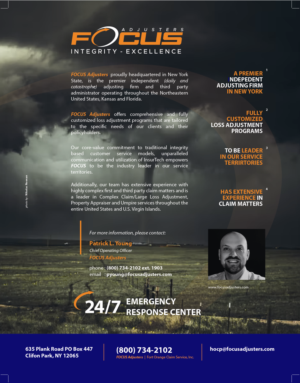 Design Publicitaire par Lammy pour Fort Orange Claim Service, Inc. | Design : #27889941