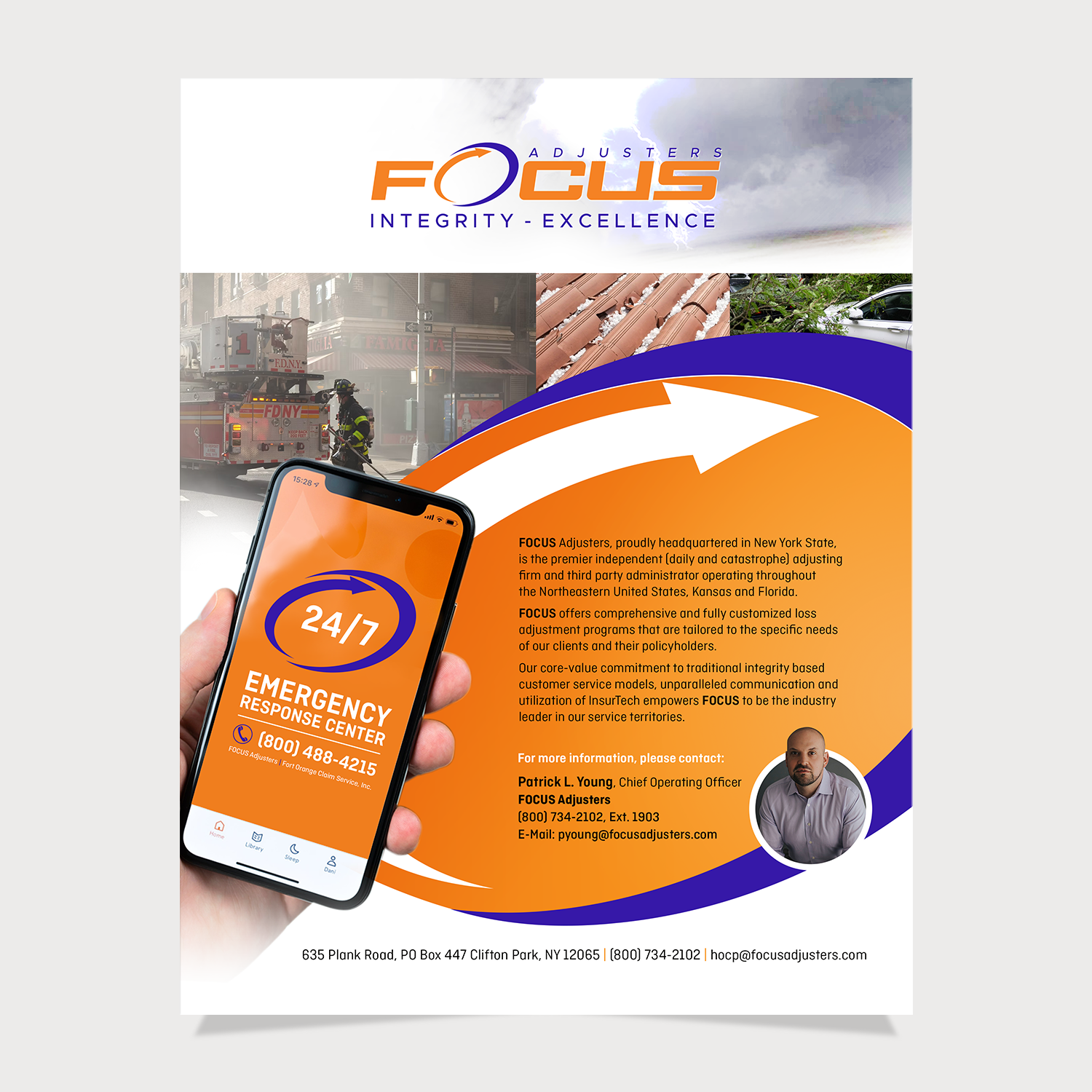 Diseño Publicitario por nadhisa87 para Fort Orange Claim Service, Inc. | Diseño #27894351