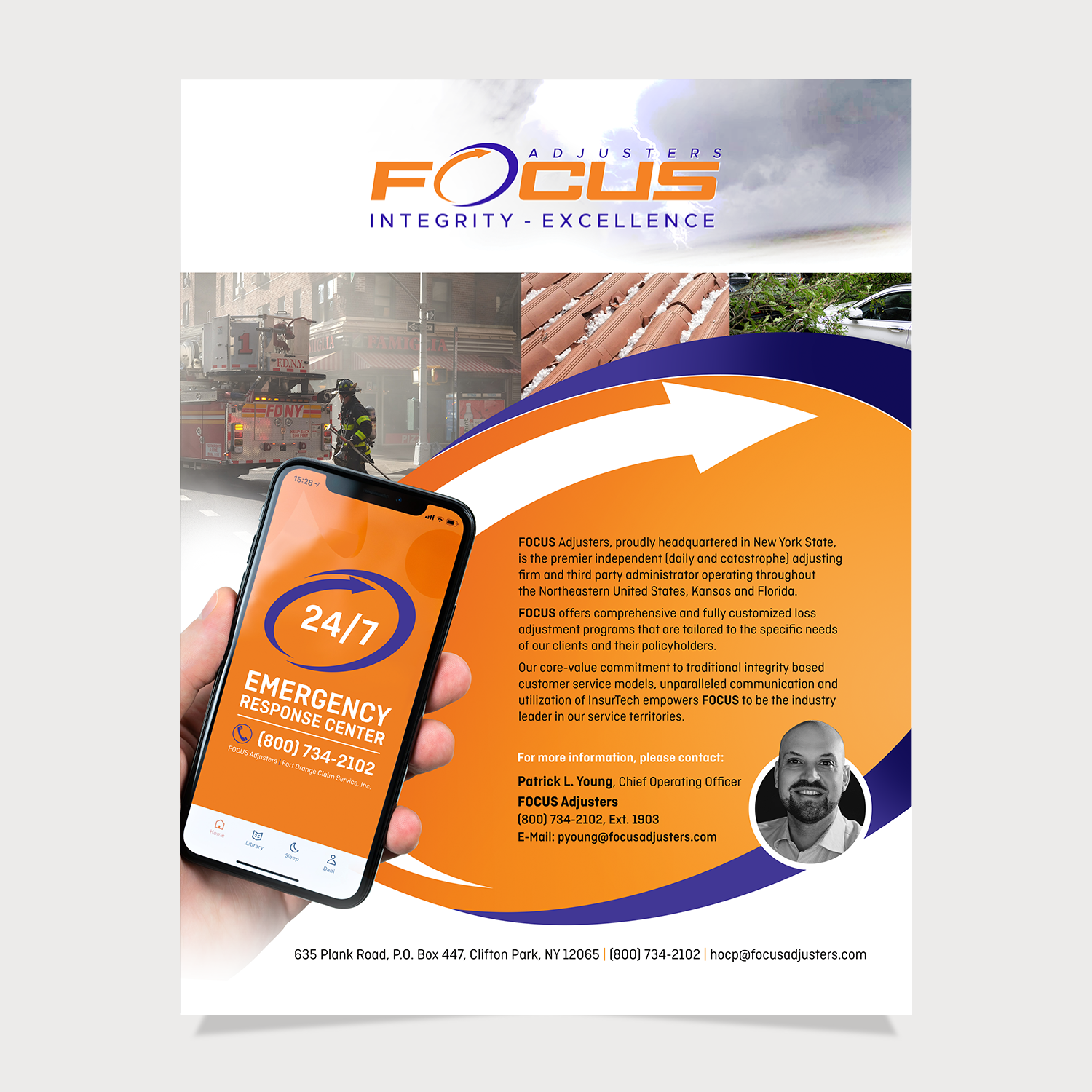Diseño Publicitario por nadhisa87 para Fort Orange Claim Service, Inc. | Diseño #27908108