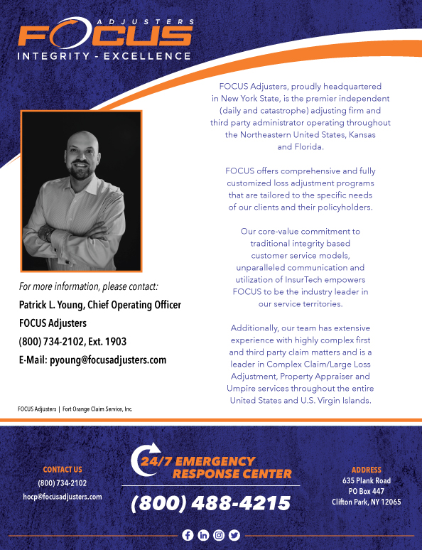 Diseño Publicitario por Glyphica Design Studio para Fort Orange Claim Service, Inc. | Diseño #27875554