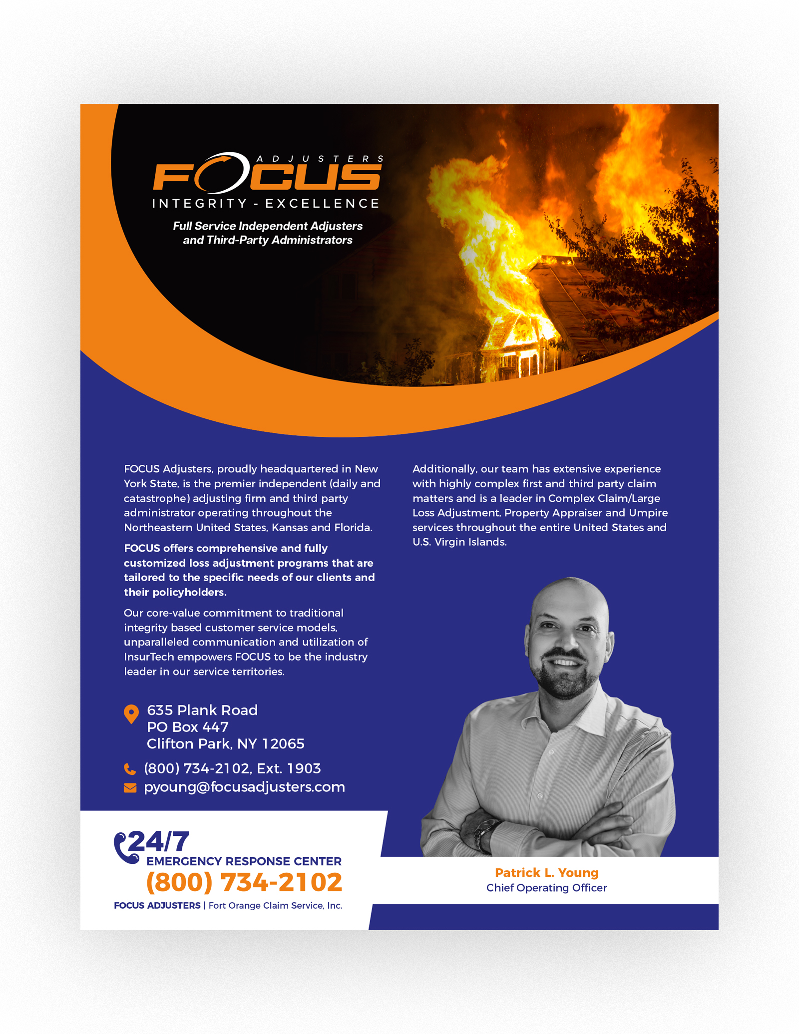 Diseño Publicitario por laxman2creative para Fort Orange Claim Service, Inc. | Diseño #27906502