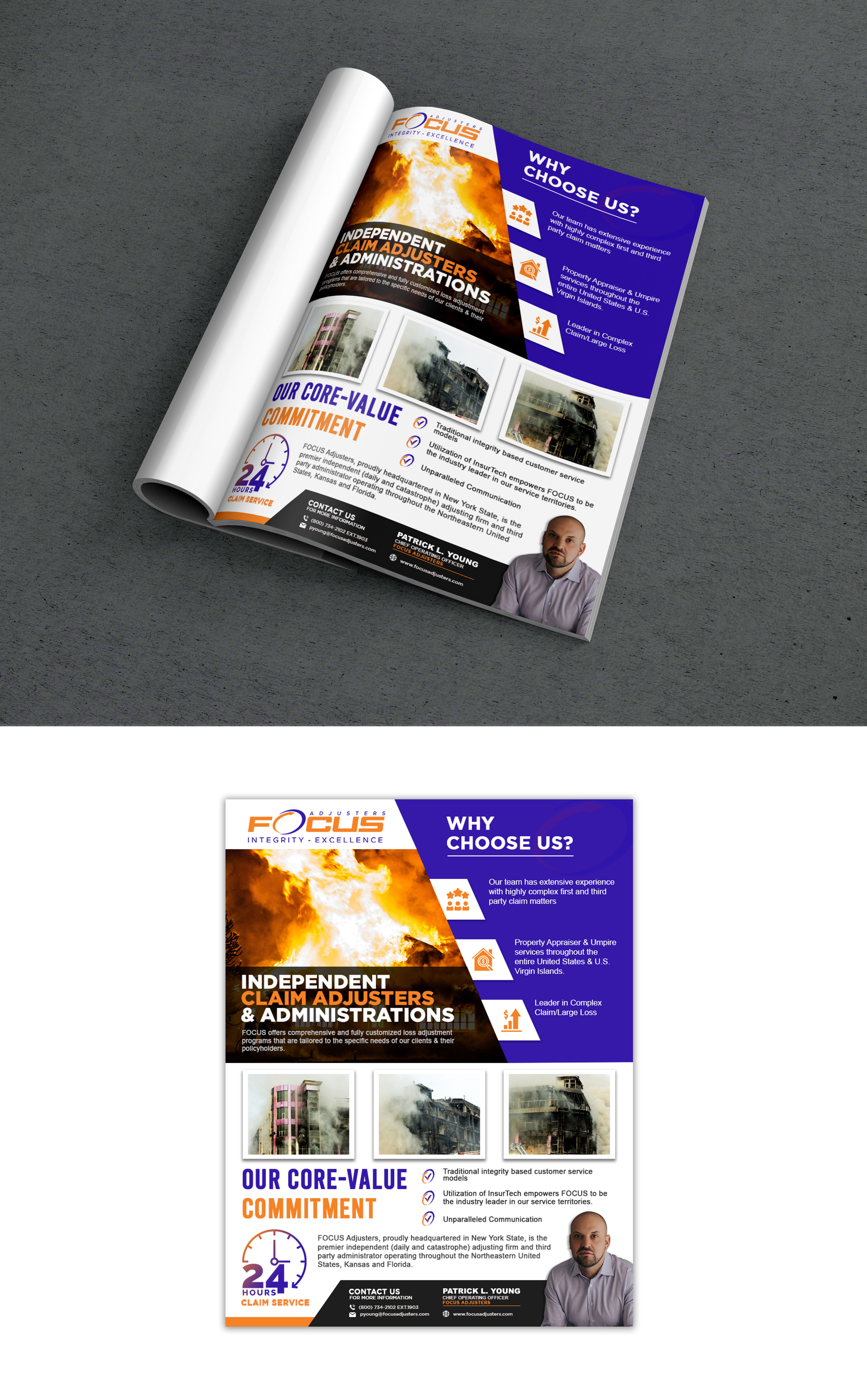 Diseño Publicitario por debdesign para Fort Orange Claim Service, Inc. | Diseño #27892675