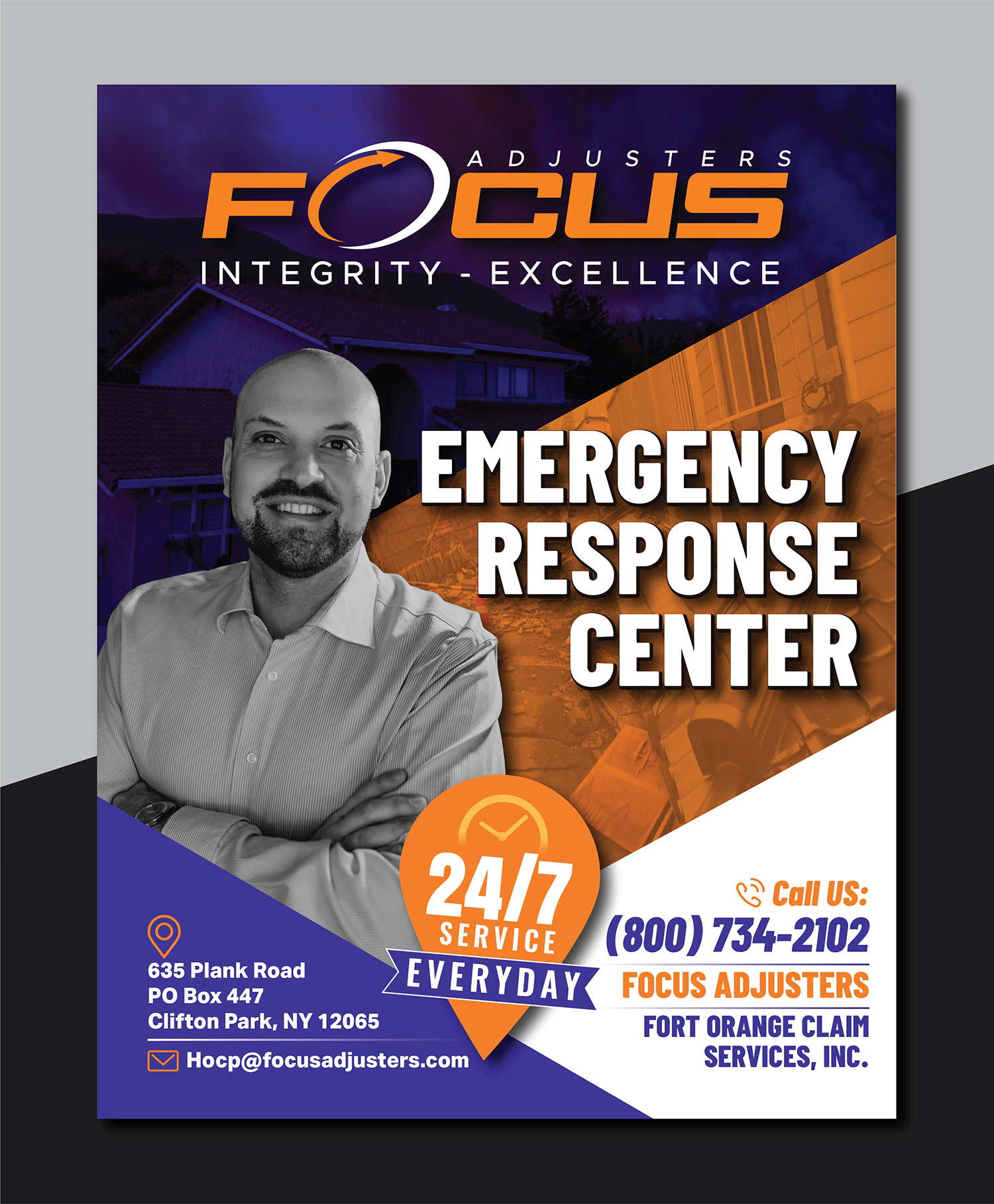 Advertisement Design by Deziners Zone for Fort Orange Claim Service, Inc. | Design #27867823