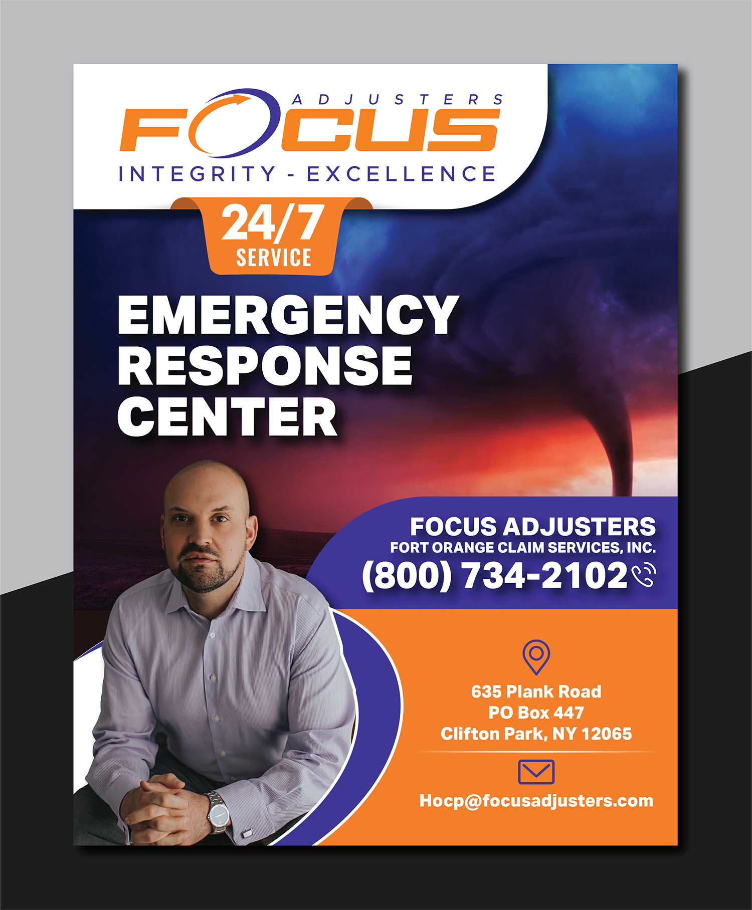 Advertisement Design by Deziners Zone for Fort Orange Claim Service, Inc. | Design #27867824