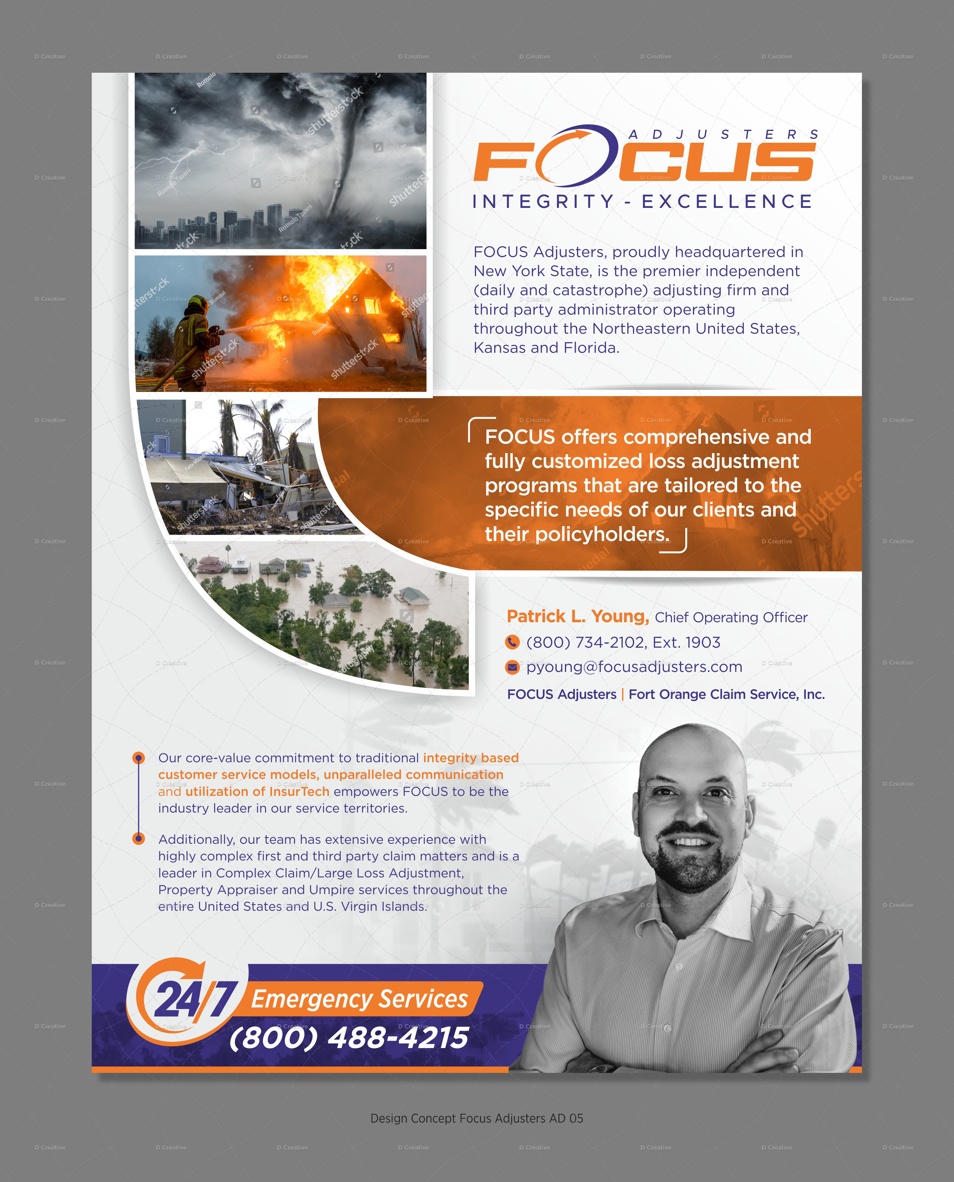 Advertisement Design by D Creative for Fort Orange Claim Service, Inc. | Design #27888308