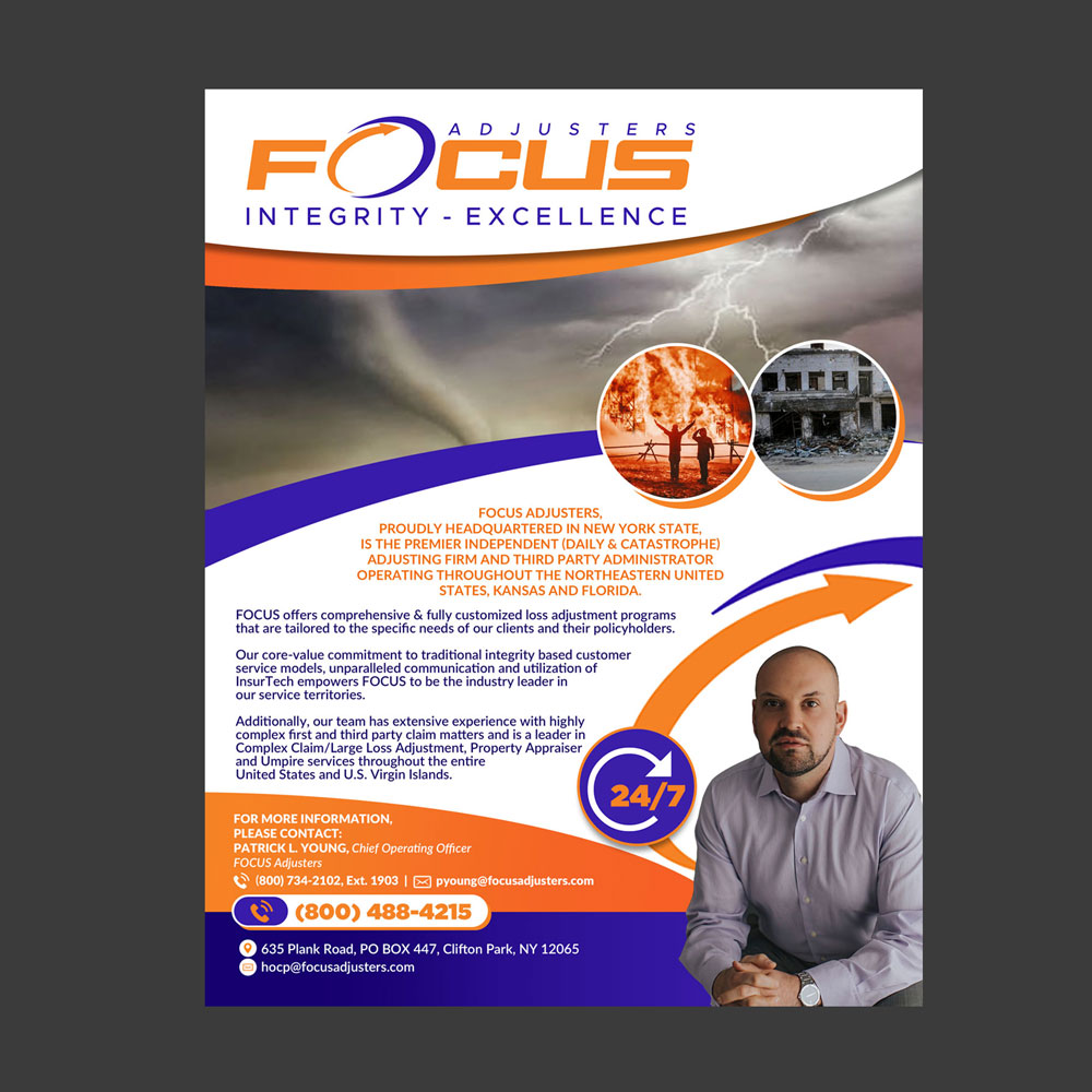 Diseño Publicitario por DA. para Fort Orange Claim Service, Inc. | Diseño #27871168