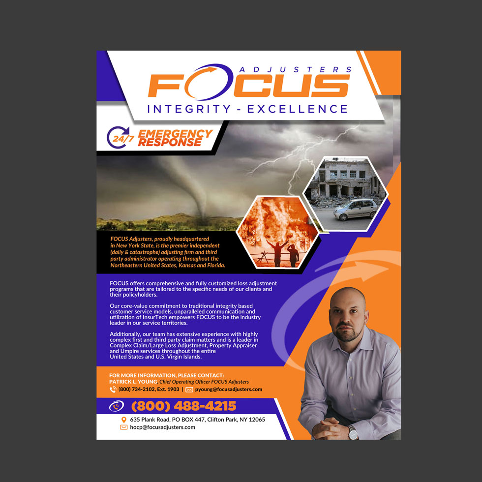 Advertisement Design by DA. for Fort Orange Claim Service, Inc. | Design #27874782