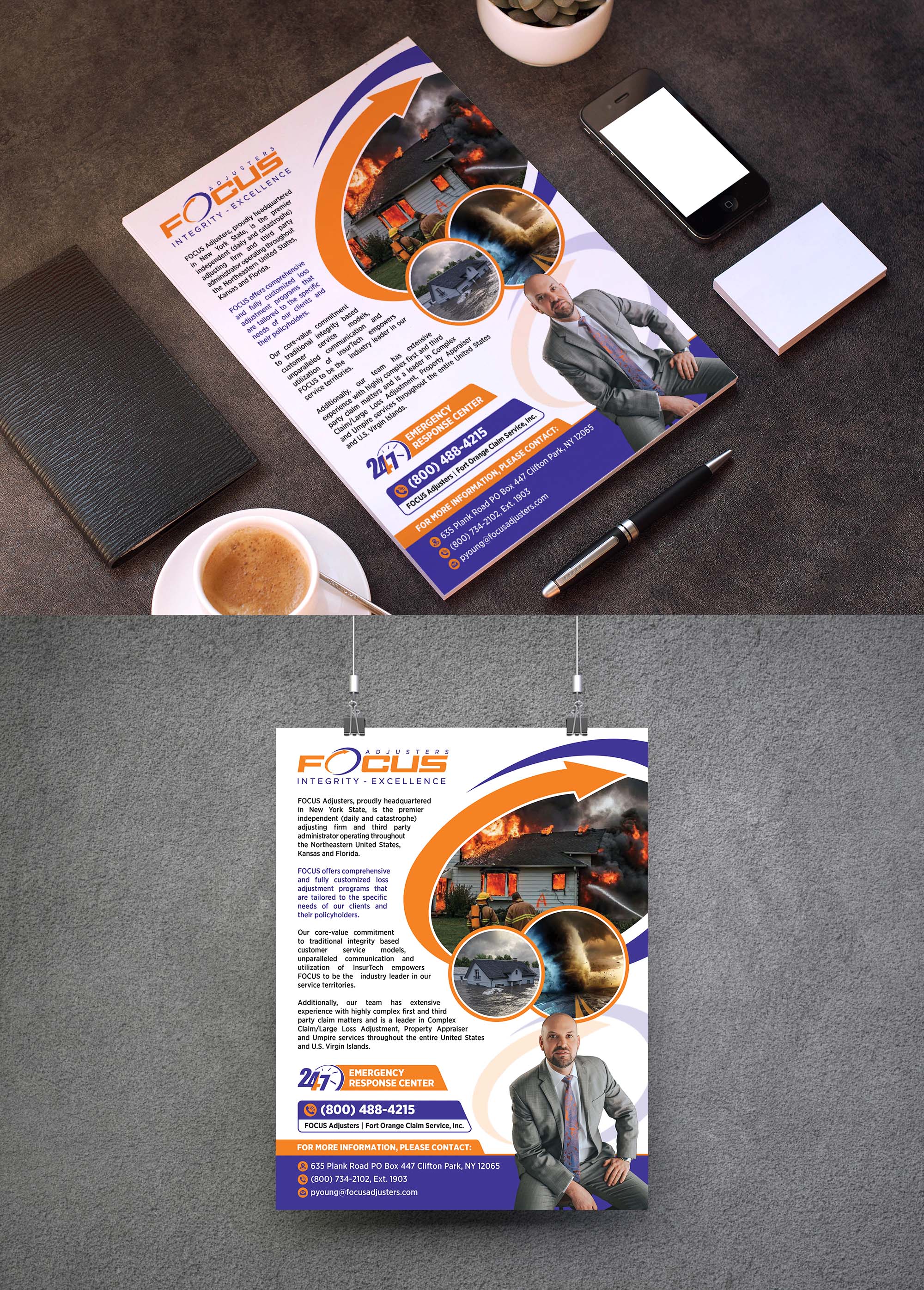 Advertisement Design by GraphicsGuru for Fort Orange Claim Service, Inc. | Design #27892780