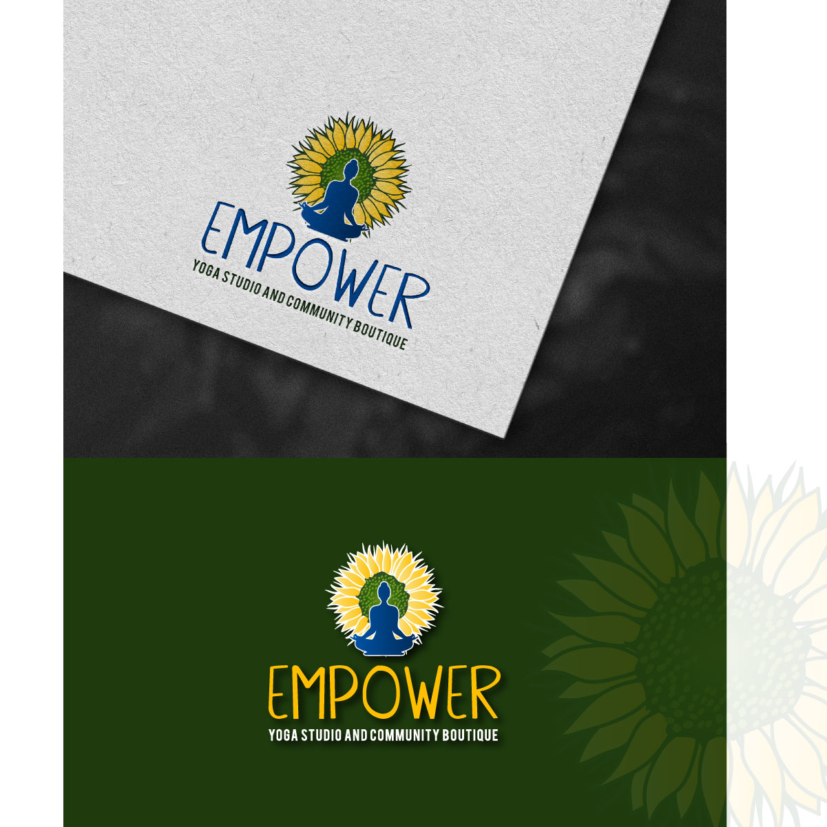 Logo Design by creative.bugs for Empower - Yoga Studio & Community Boutique  | Design #27877553
