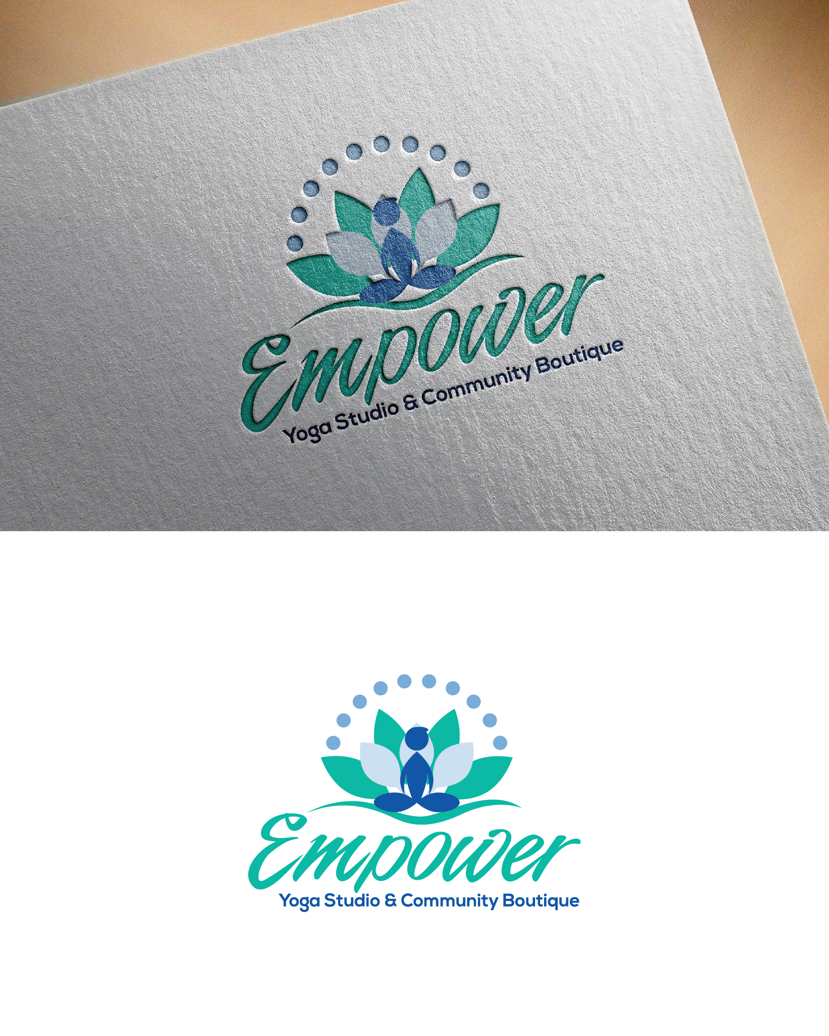 Logo Design by 3Guys for Empower - Yoga Studio & Community Boutique  | Design #27873865
