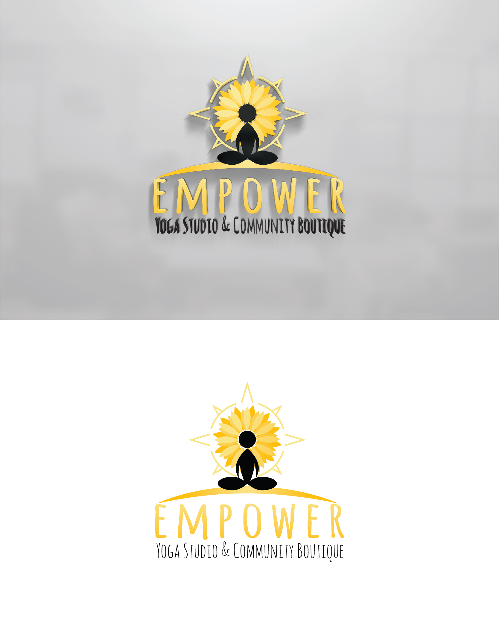 Diseño de Logo por 3Guys para Empower - Yoga Studio & Community Boutique  | Diseño #27884362