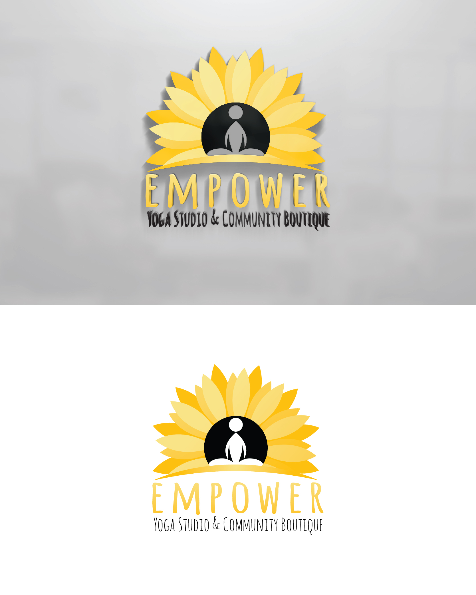 Logo Design by 3Guys for Empower - Yoga Studio & Community Boutique  | Design #27884363