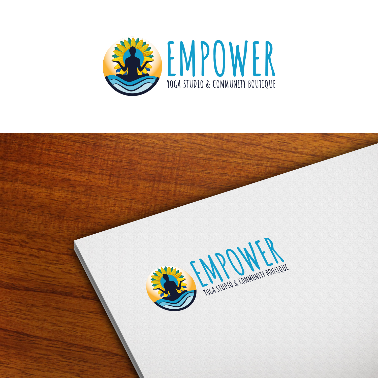 Logo Design by Maxo-Biz for Empower - Yoga Studio & Community Boutique  | Design #27868824