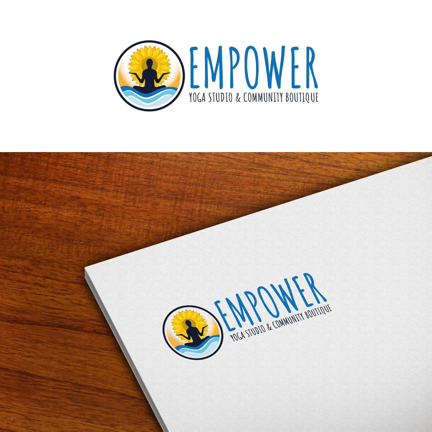 Logo Design by Maxo-Biz for Empower - Yoga Studio & Community Boutique  | Design #27868826
