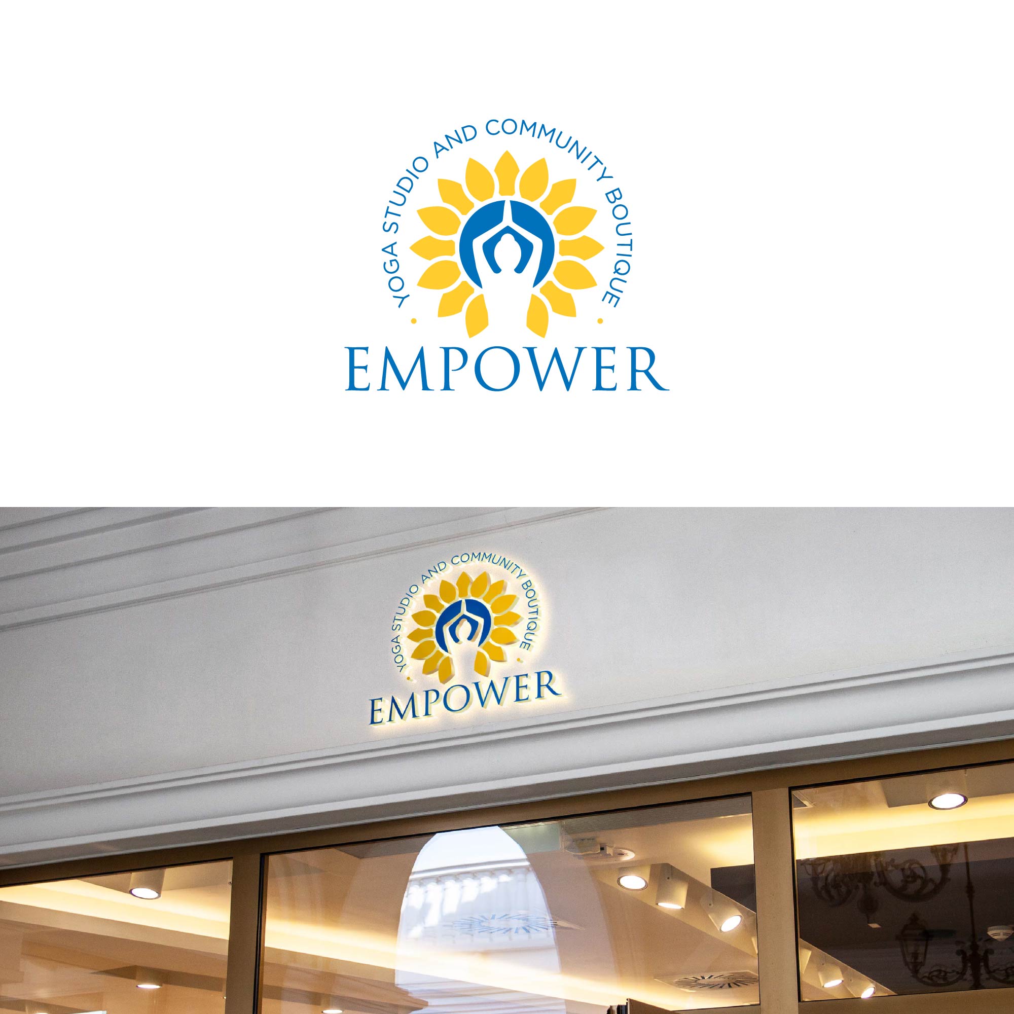 Logo Design by kaushal 05 for Empower - Yoga Studio & Community Boutique  | Design #27867096