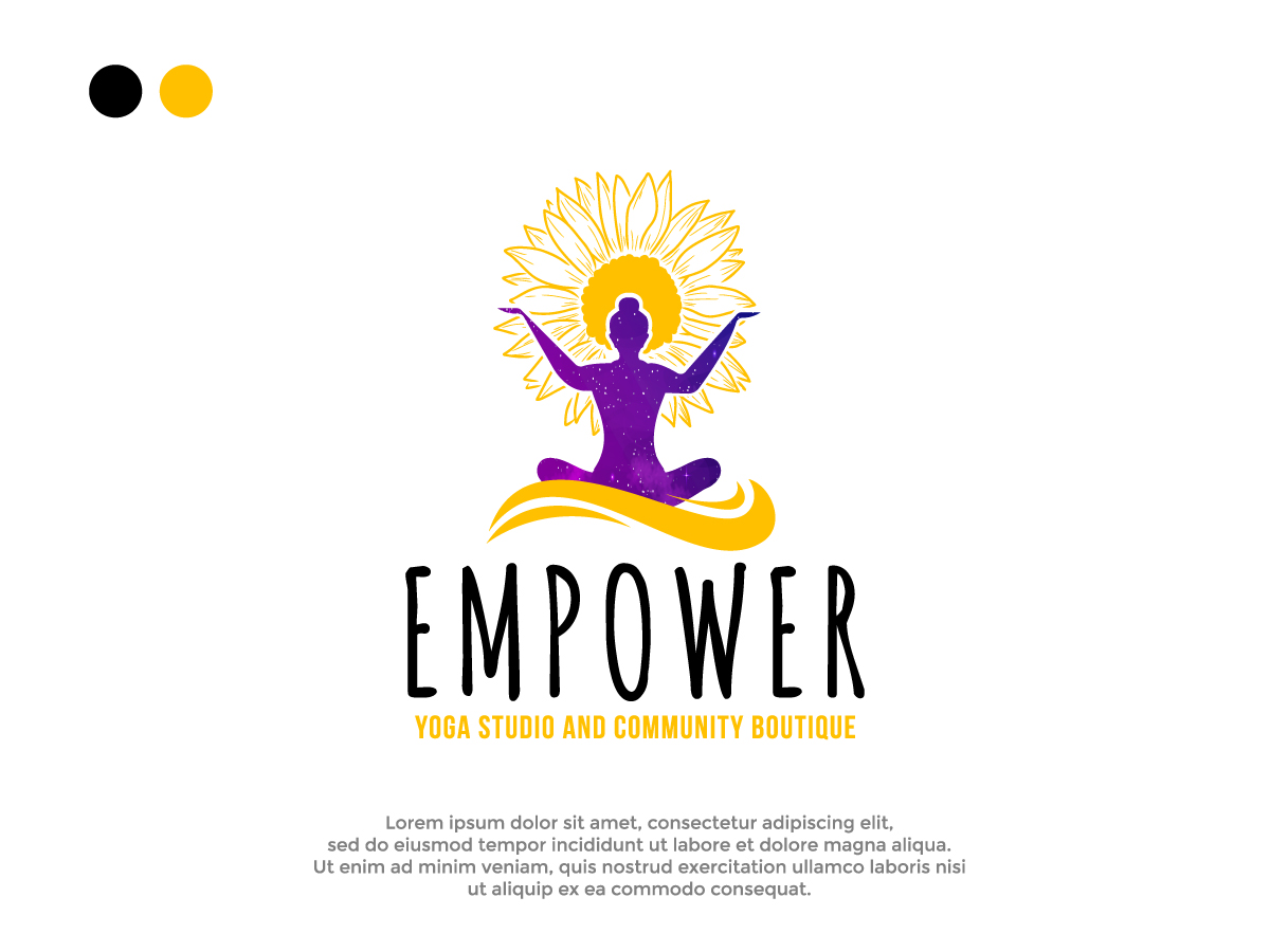 Logo Design by Nova Tech Solutions for Empower - Yoga Studio & Community Boutique  | Design #27878983