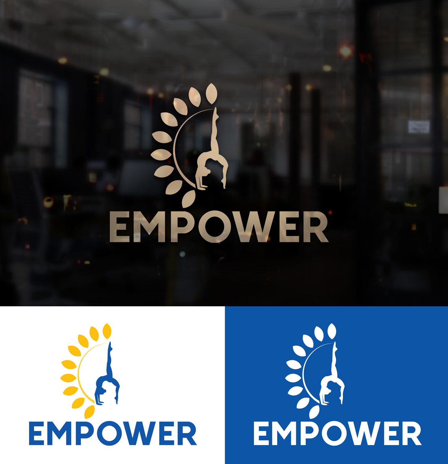 Logo Design by u2square for Empower - Yoga Studio & Community Boutique  | Design #27868872