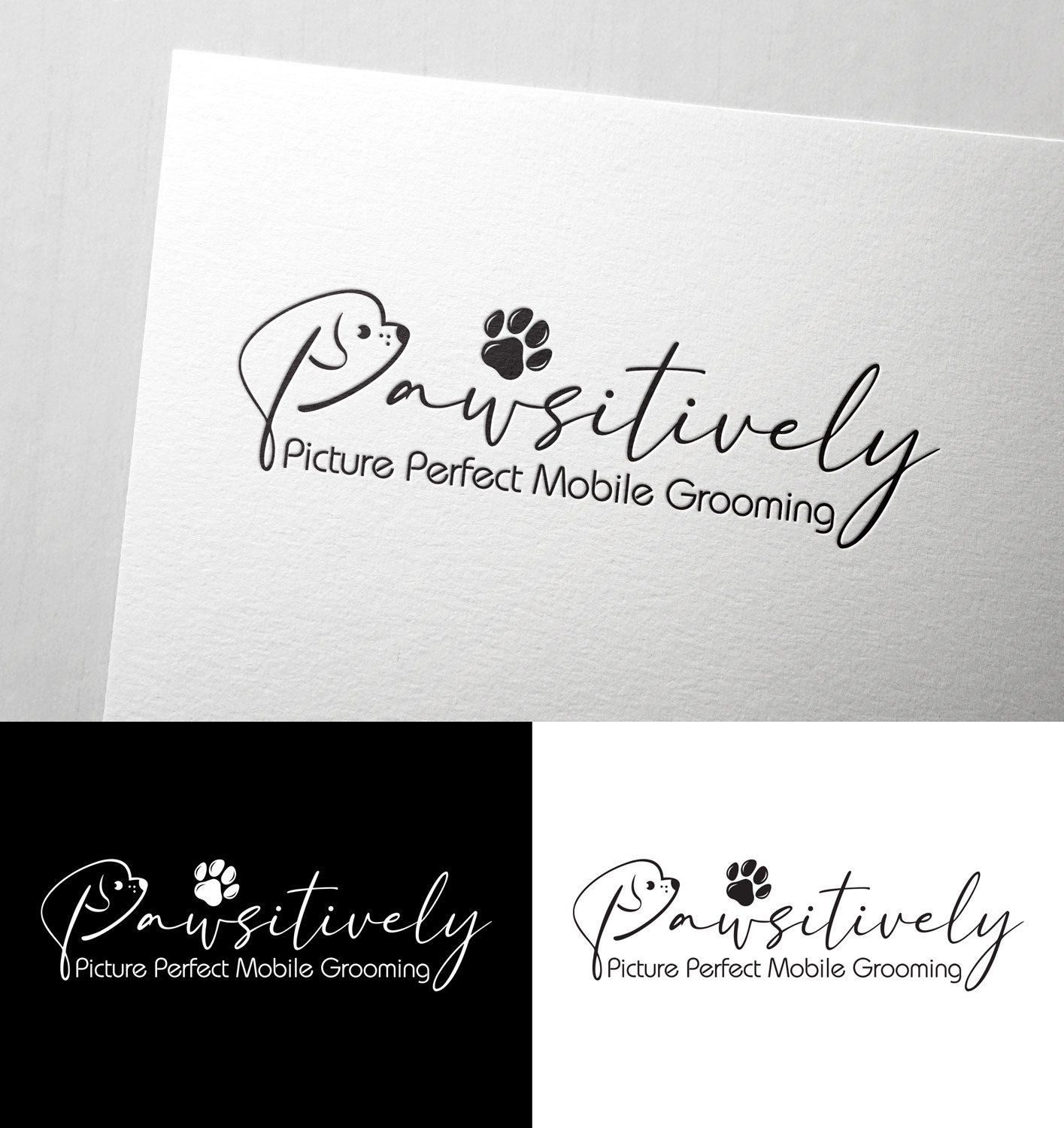 Logo Design by Impressive Solutions for Pawsitively Picture Perfect Mobile Grooming Spa | Design #27875613
