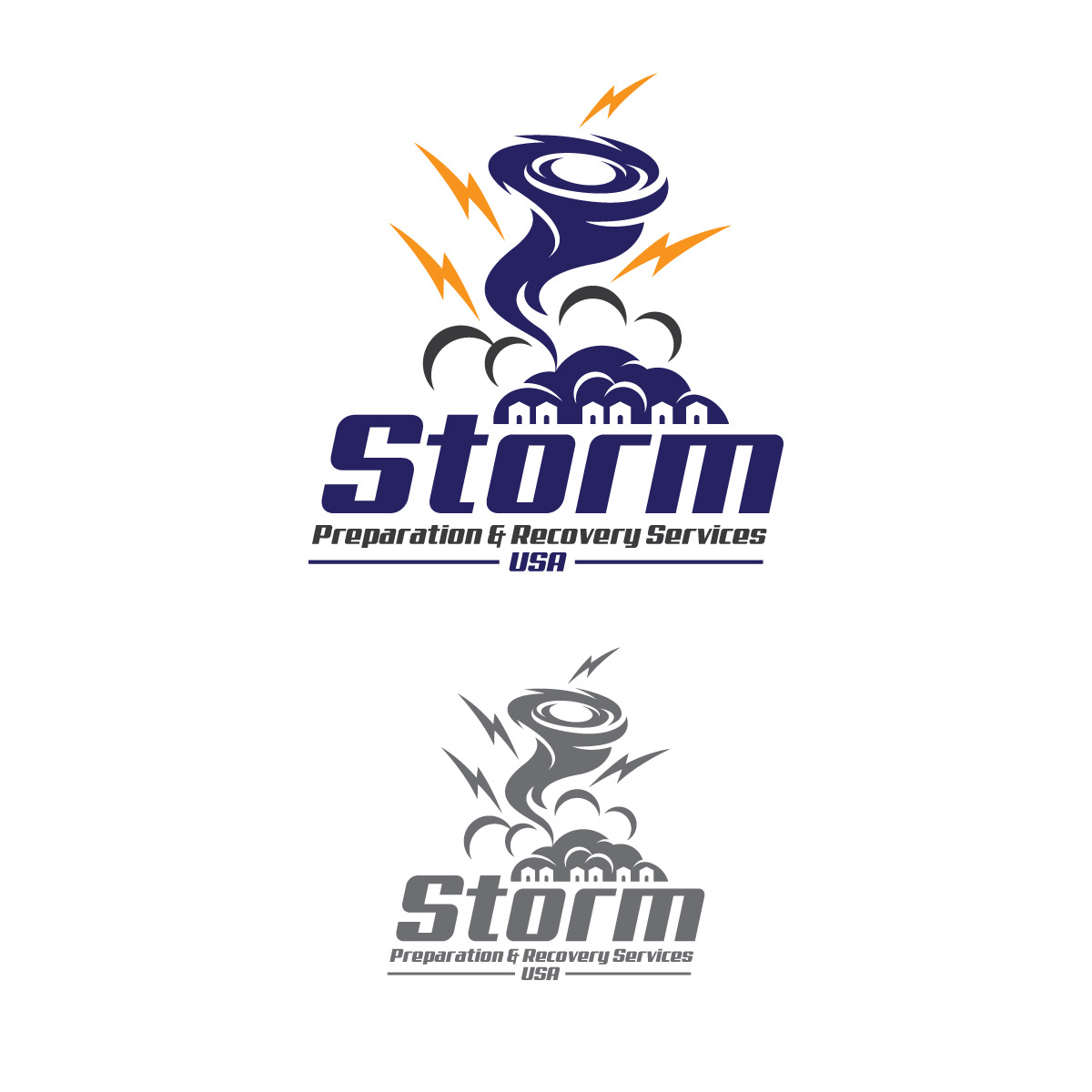 Diseño de Logo por brand maker para Storm Preparation & Recovery Services USA | Diseño #27874405