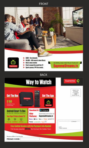 Postcard Design by Fine Graphics House for this project | Design: #27874521