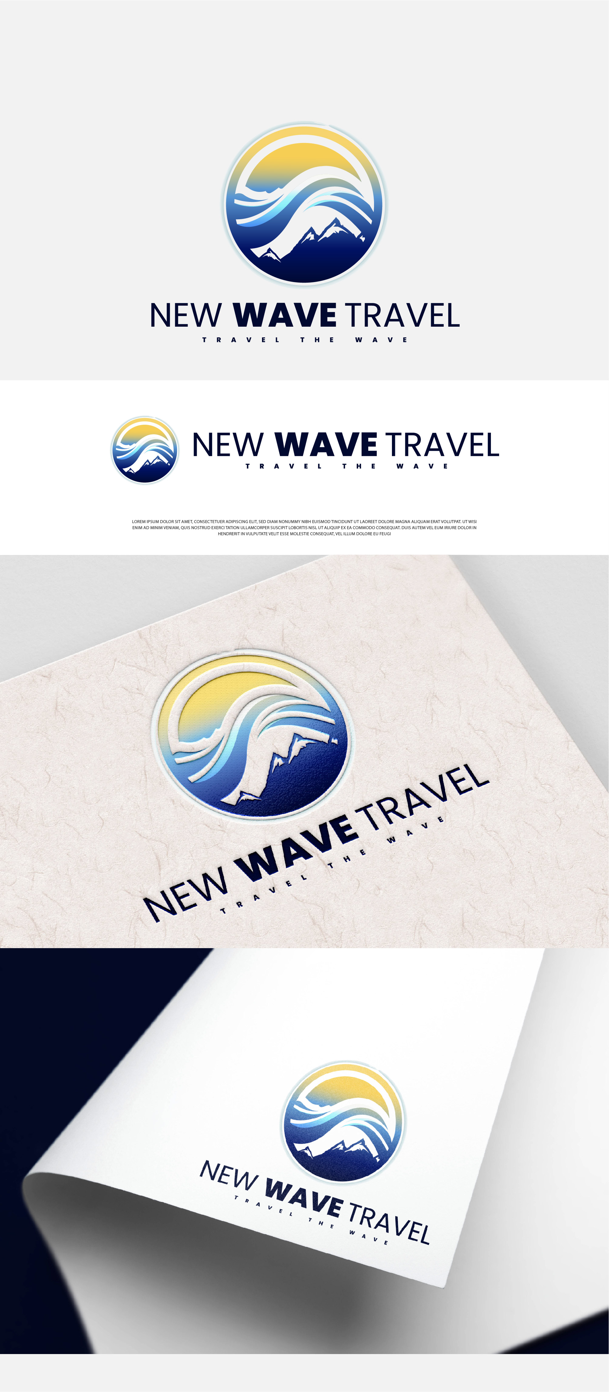 Logo Design by Fezy Design Studio for New Wave Travel | Design #27876031
