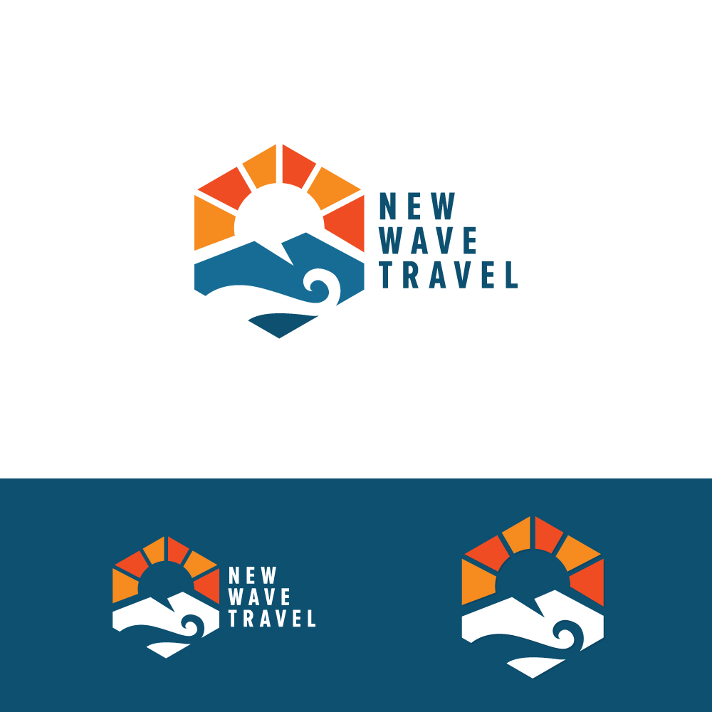 Logo Design by Sujit Banerjee for New Wave Travel | Design: #27877309