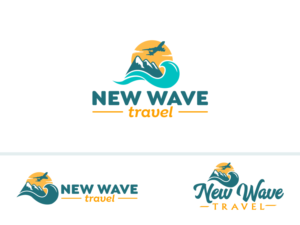 Diseño de Logo por kaatem para New Wave Travel | Diseño: #27875179
