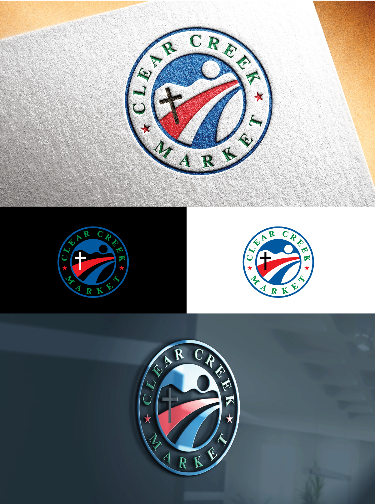 Logo Design by sol design2 for Clear Creek Market | Design #27871630