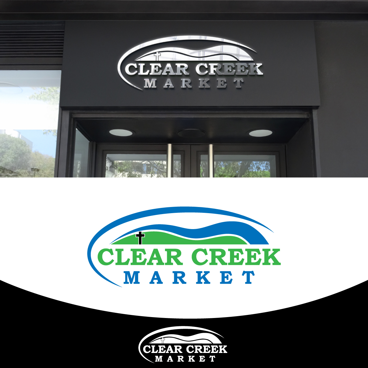Logo Design by GoForGrowth for Clear Creek Market | Design: #27879415