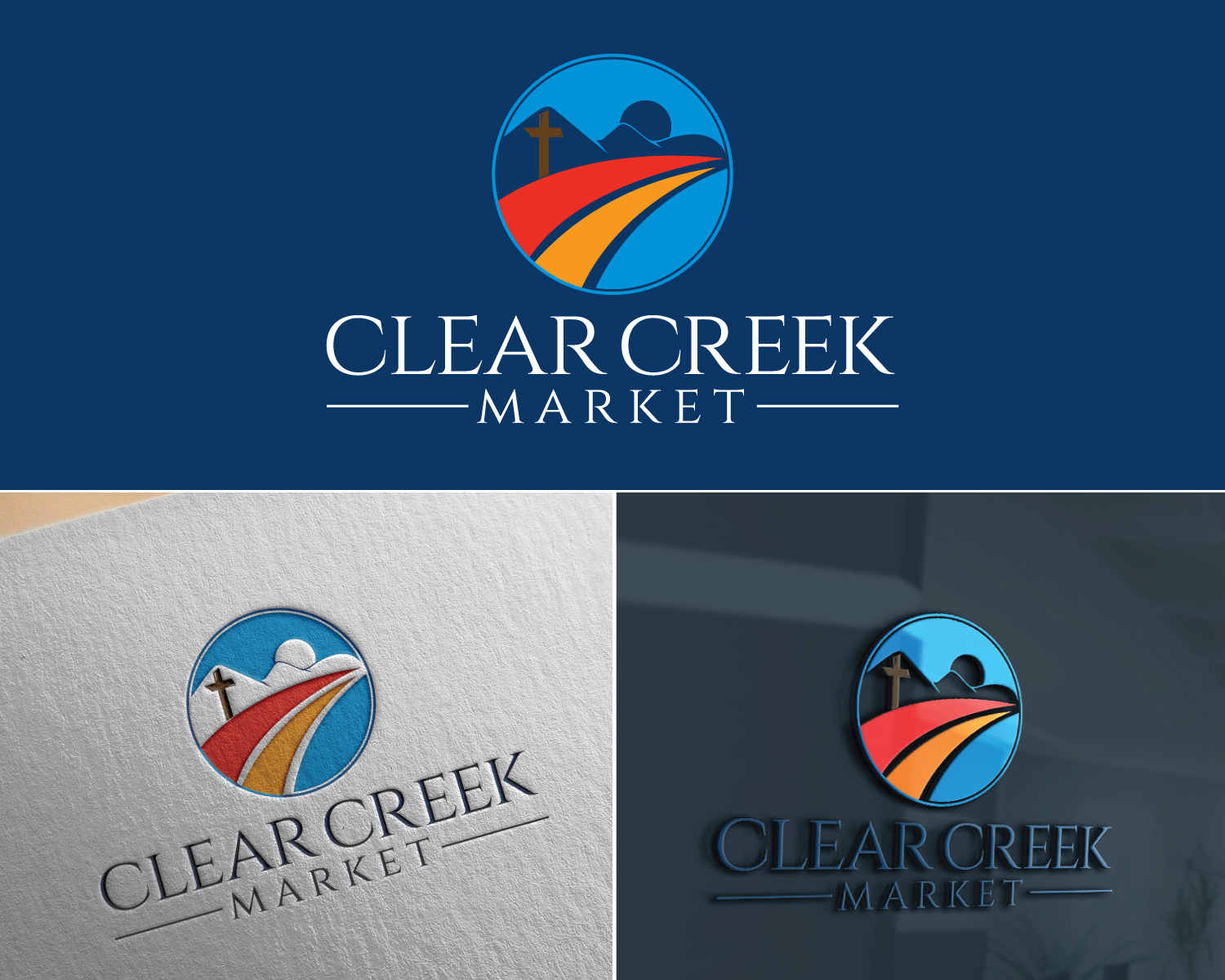 Logo Design by Atec for Clear Creek Market | Design #27873835