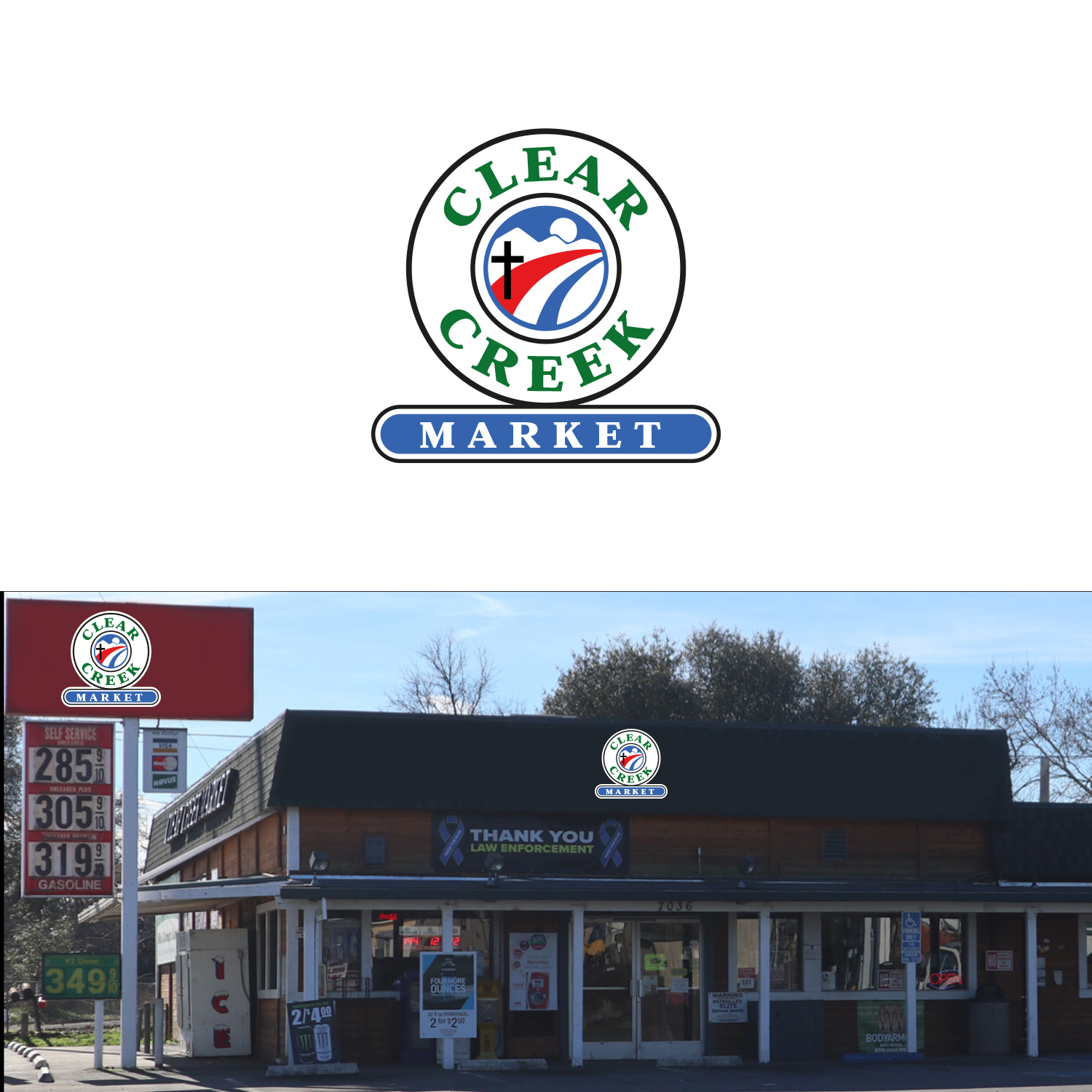 Logo Design by Maxo-Biz for Clear Creek Market | Design #27873059