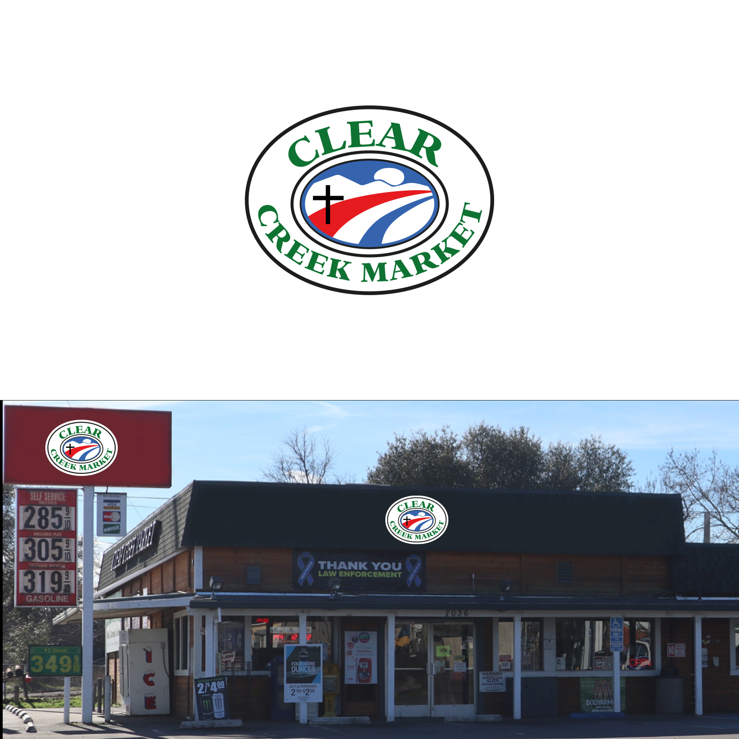 Logo Design by Maxo-Biz for Clear Creek Market | Design #27873060