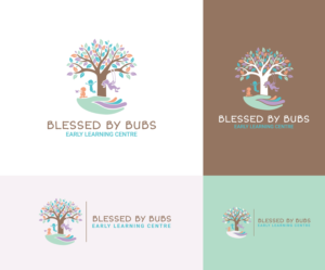 Blessed By Bubs Early Learning Centre | Logo Design by UsagiRabbit