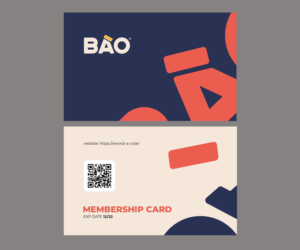 BÀO Membership card design | Print Design by Azdioza