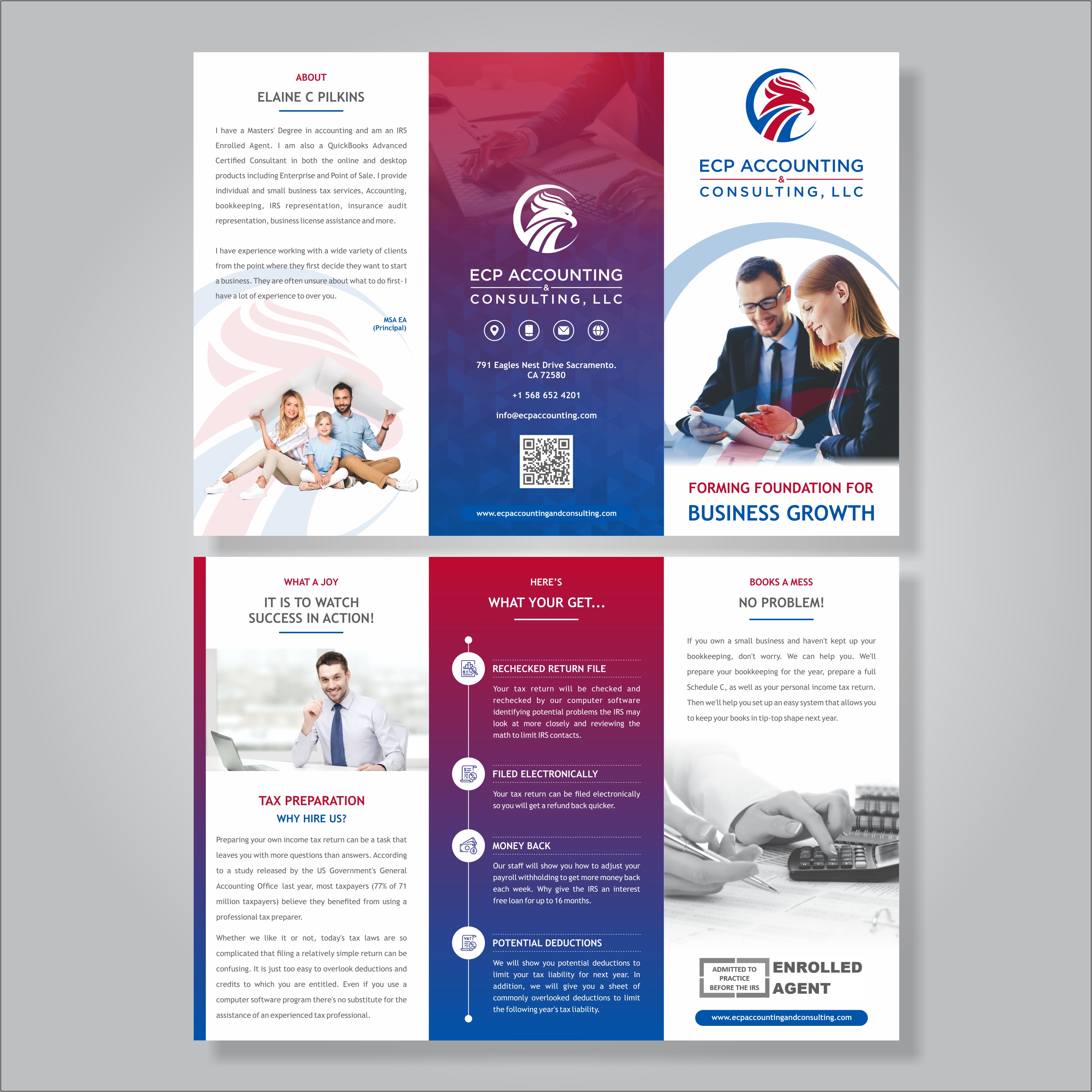 Design de Brochure par Habib Hyder pour ECP Accounting & Consulting, LLC | Design #27879666