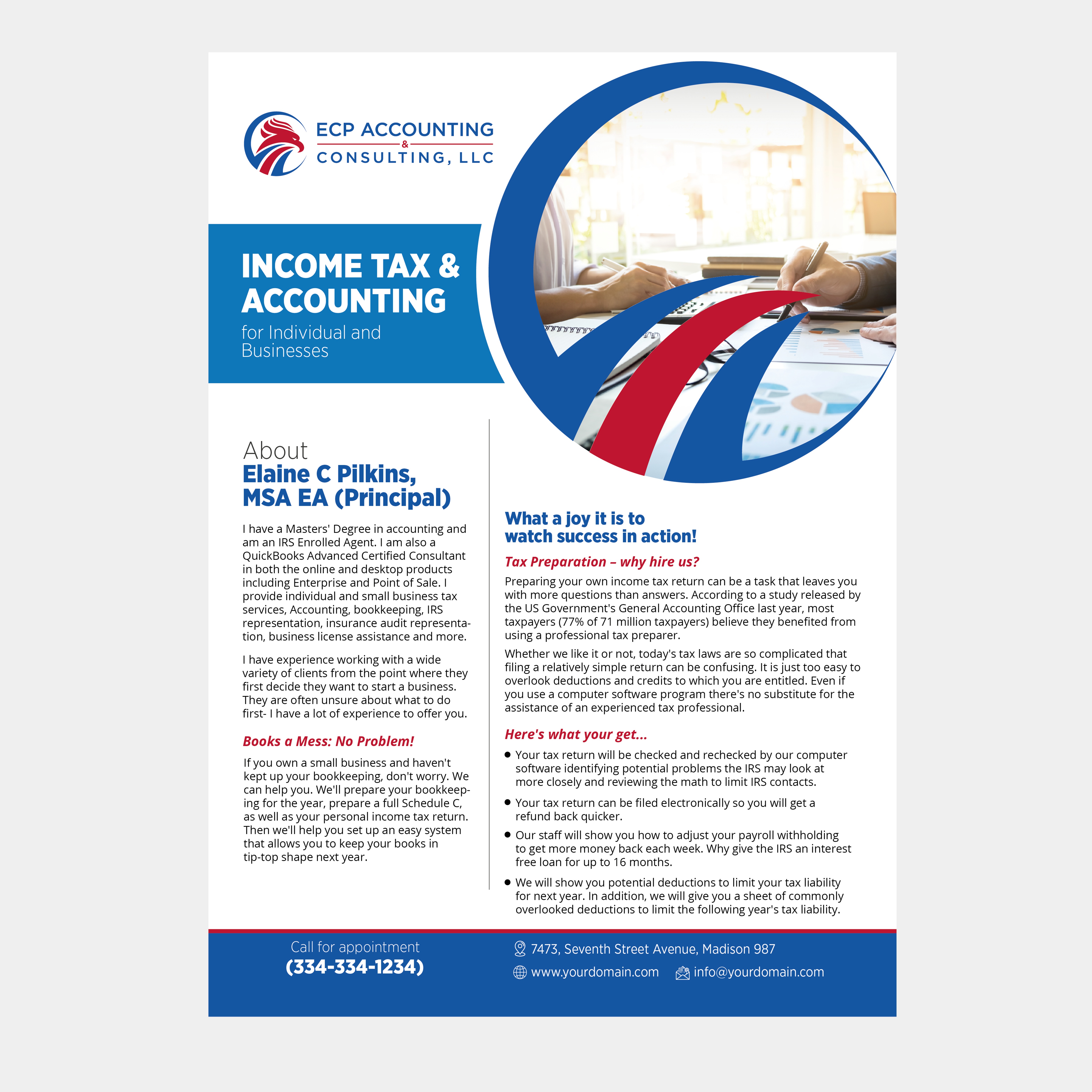 Broschüren-Design von thedesignstar für ECP Accounting & Consulting, LLC | Design #27905345