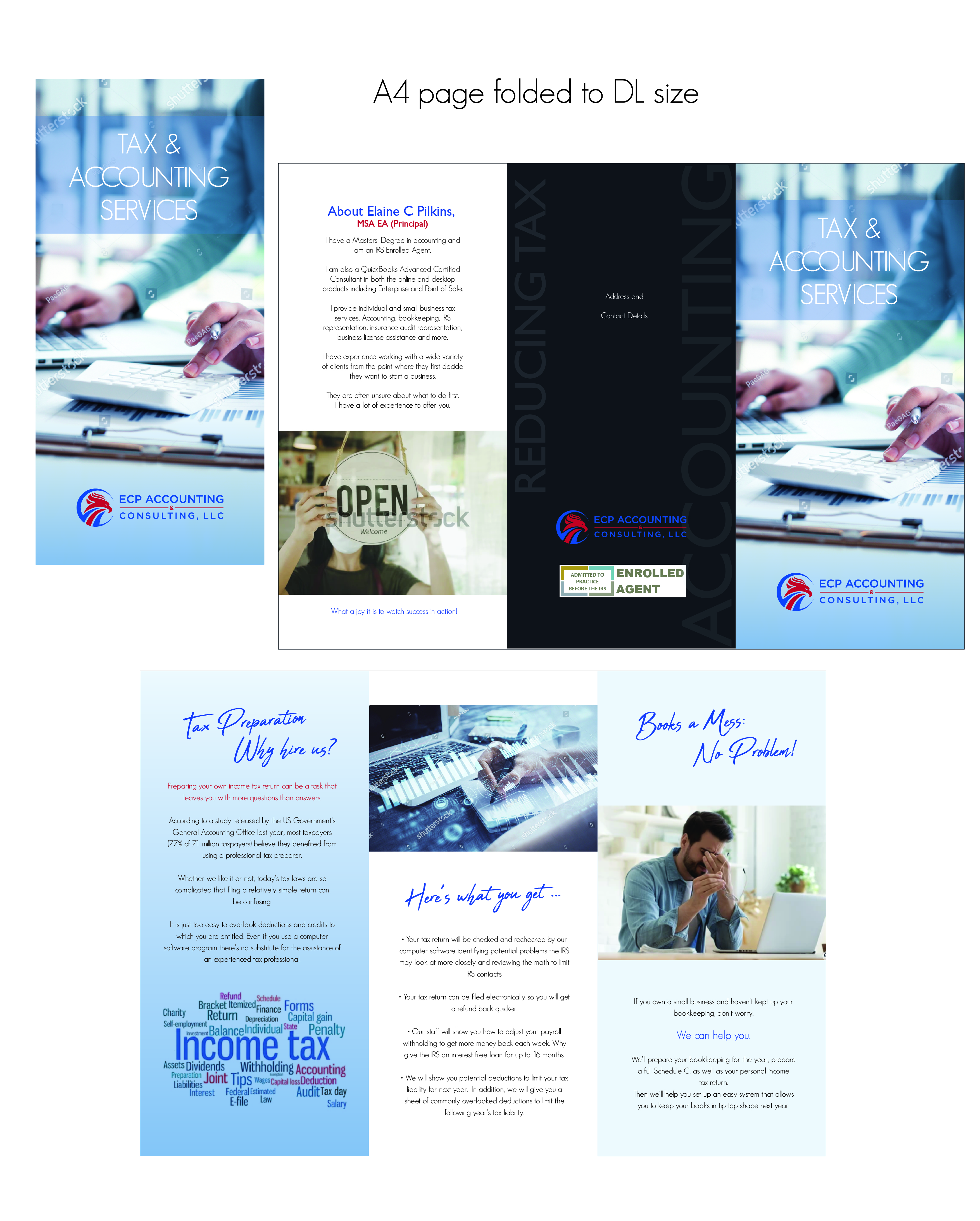 Brochure Design by DaleenSmit for ECP Accounting & Consulting, LLC | Design #27878223