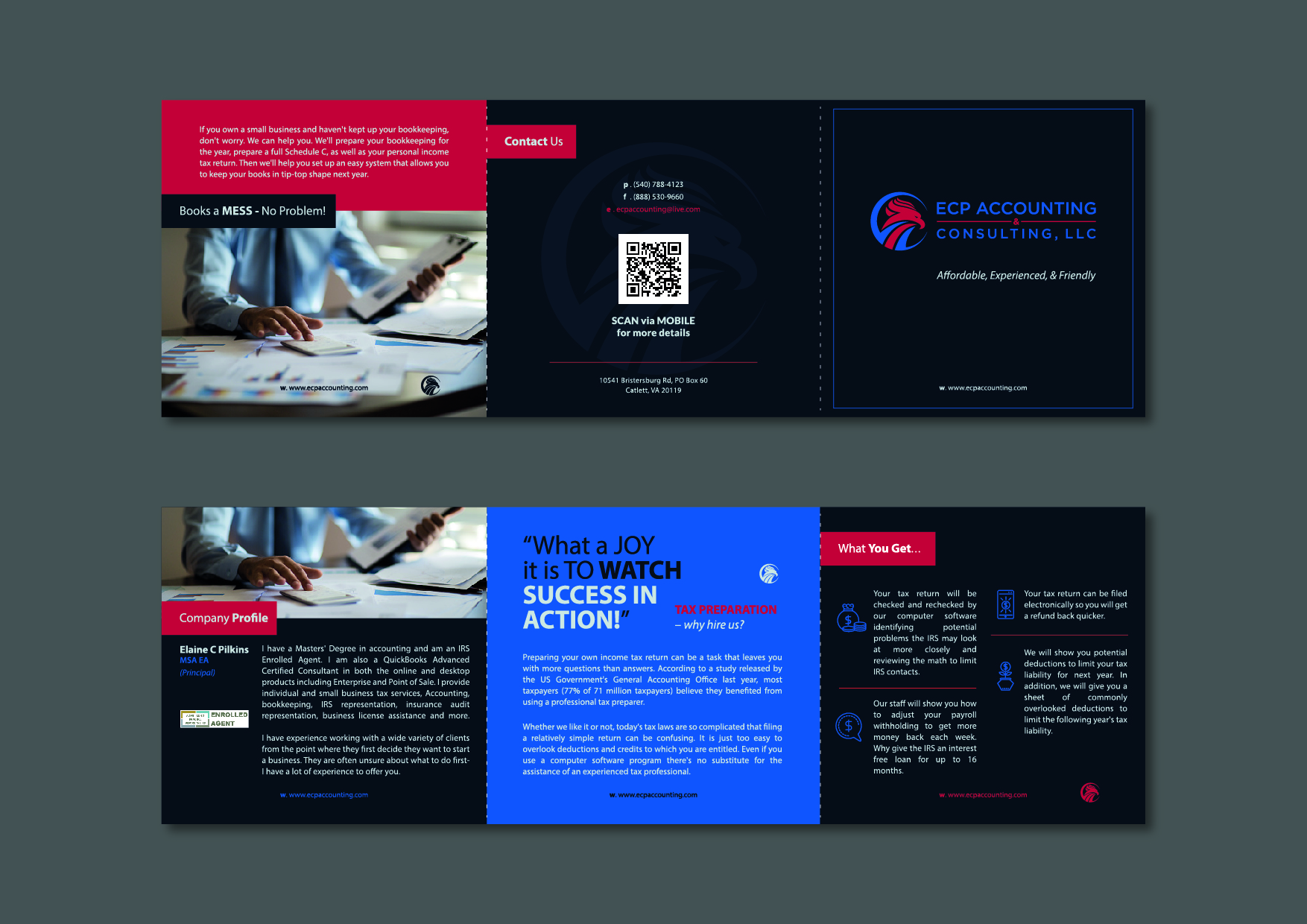 Brochure Design by Lammy for ECP Accounting & Consulting, LLC | Design #27882078