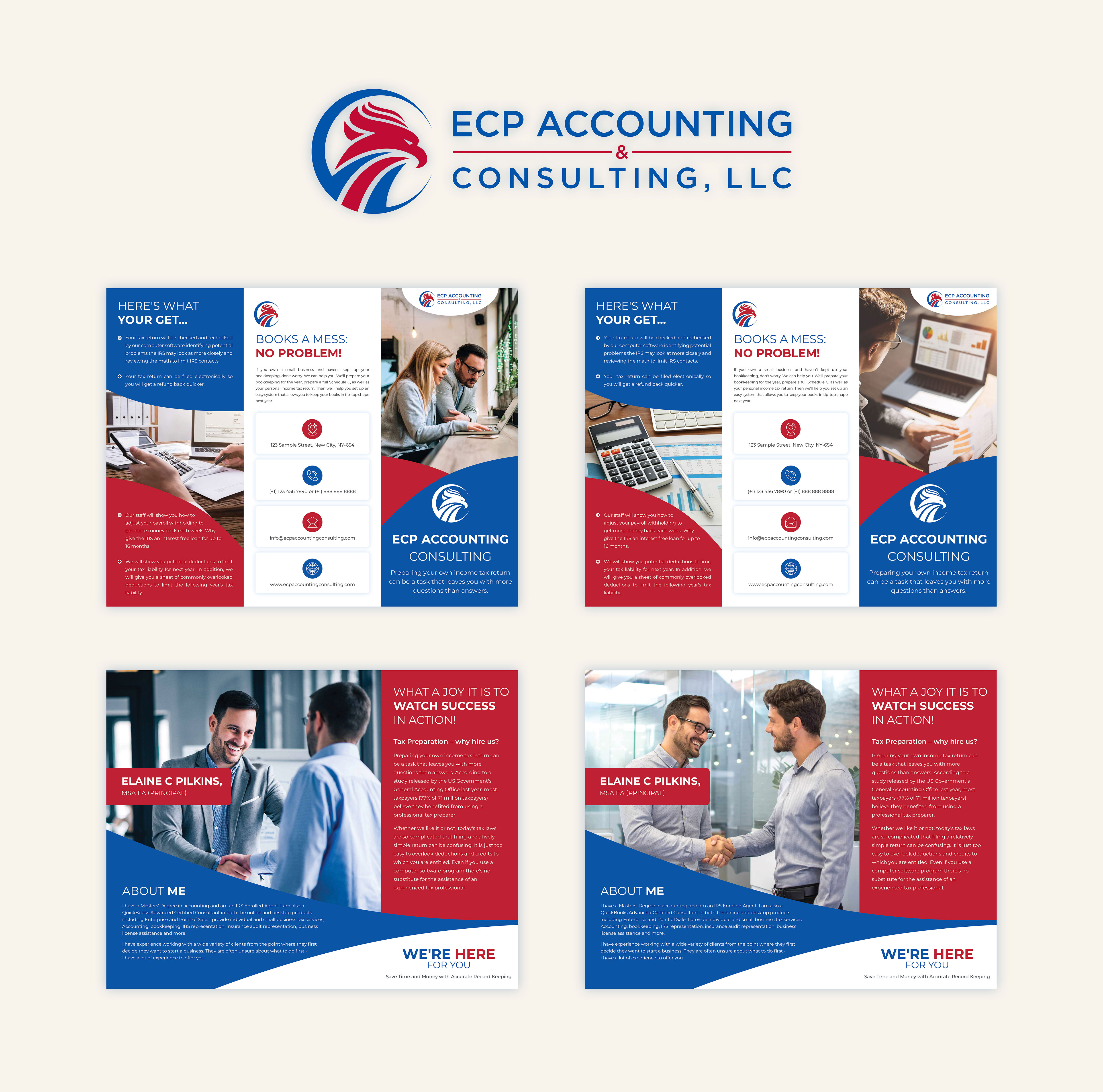 Brochure Design by VC for ECP Accounting & Consulting, LLC | Design #27882291