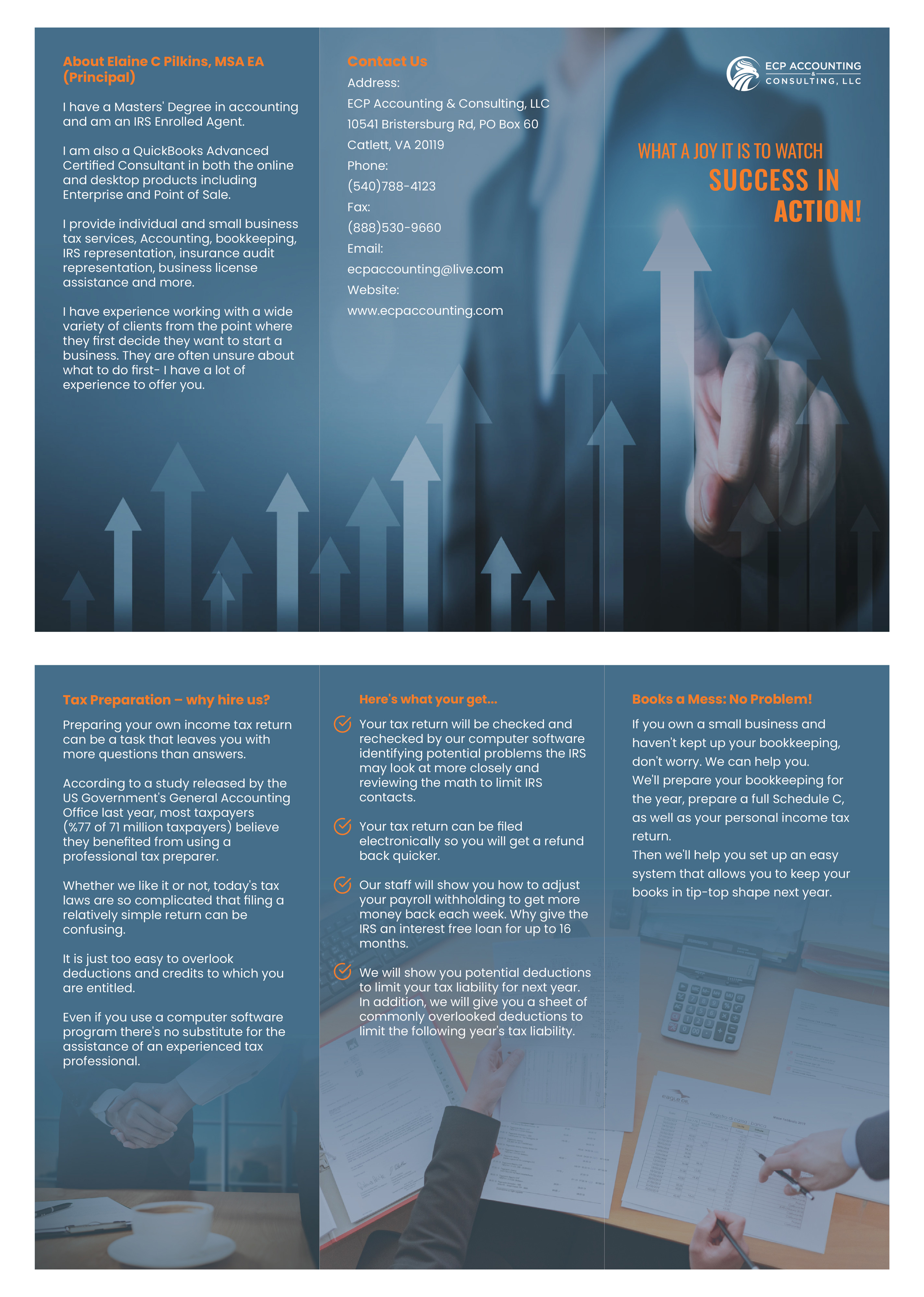 Design de Brochure par MM Studio pour ECP Accounting & Consulting, LLC | Design #27886989