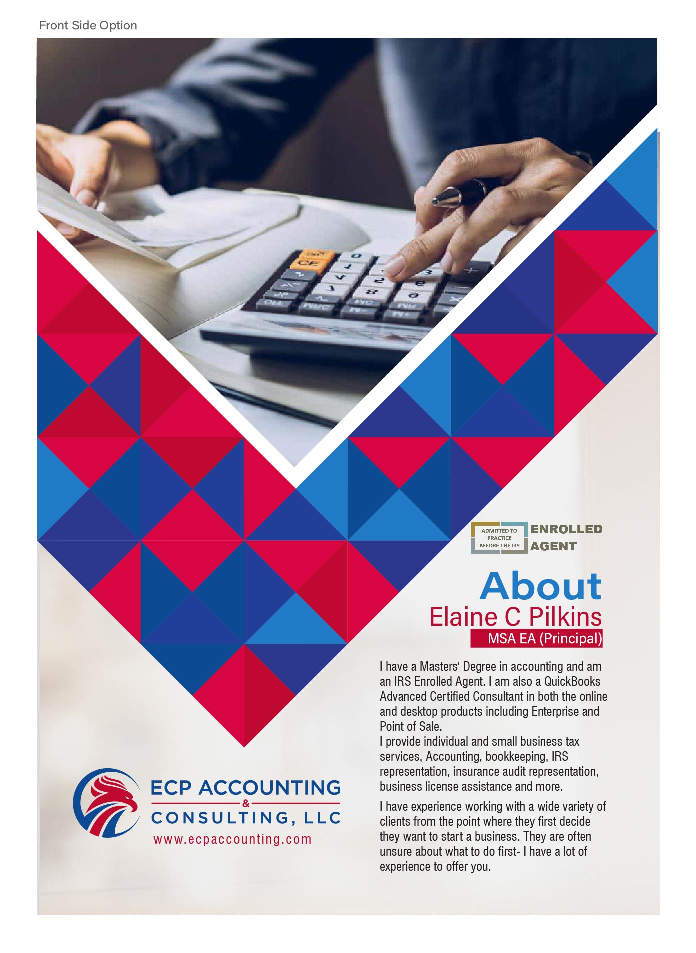 Brochure Design by yugcreativeart for ECP Accounting & Consulting, LLC | Design #27905170