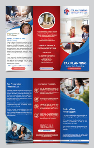 Diseño de Brochure por alex989 para ECP Accounting & Consulting, LLC | Diseño: #27876896