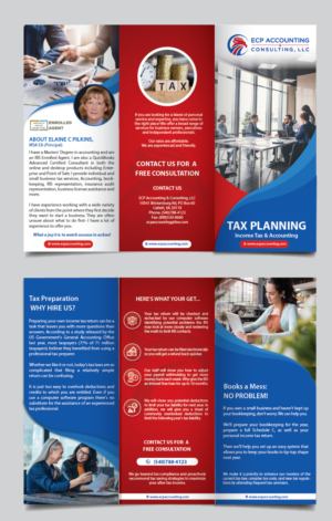Diseño de Brochure por alex989 para ECP Accounting & Consulting, LLC | Diseño: #27876897