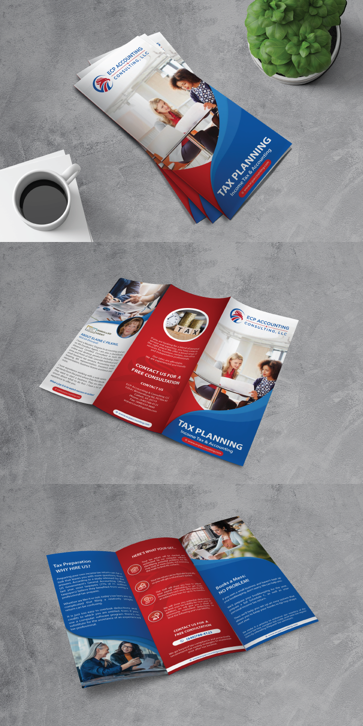 Diseño de Brochure por alex989 para ECP Accounting & Consulting, LLC | Diseño #27876942