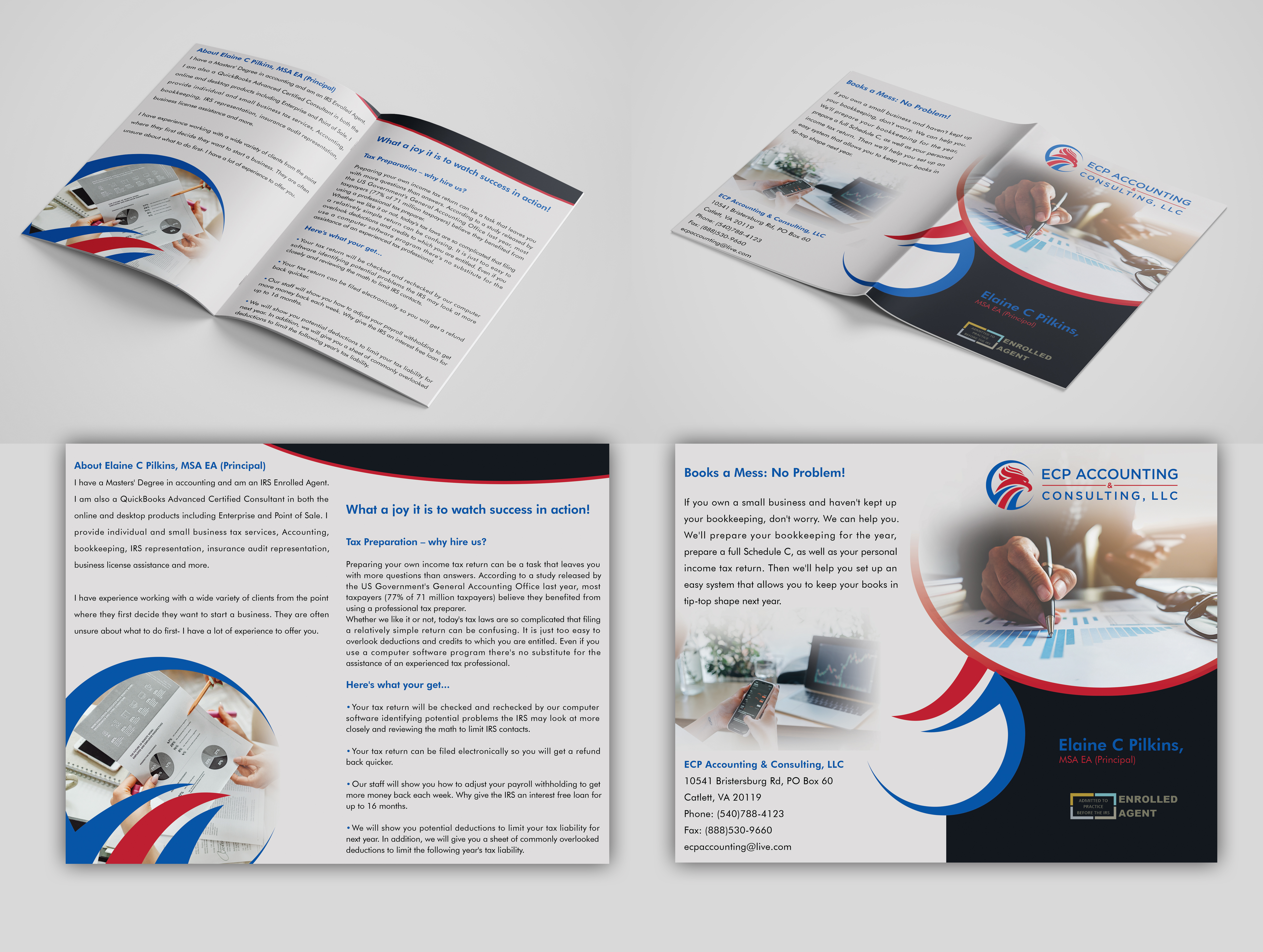 Broschüren-Design von Desire Design Solutions für ECP Accounting & Consulting, LLC | Design #27877527