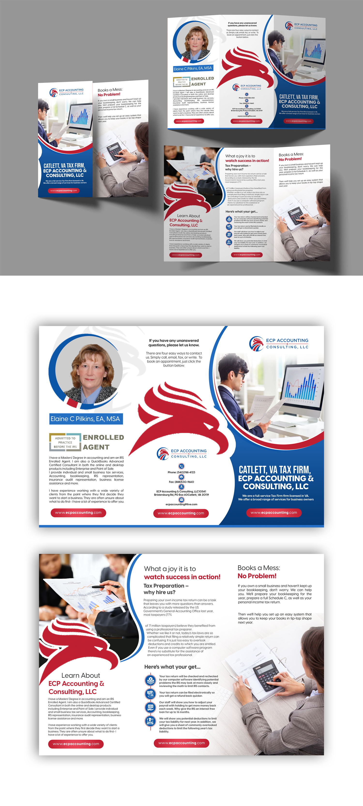 Brochure Design by debdesign for ECP Accounting & Consulting, LLC | Design #27877814