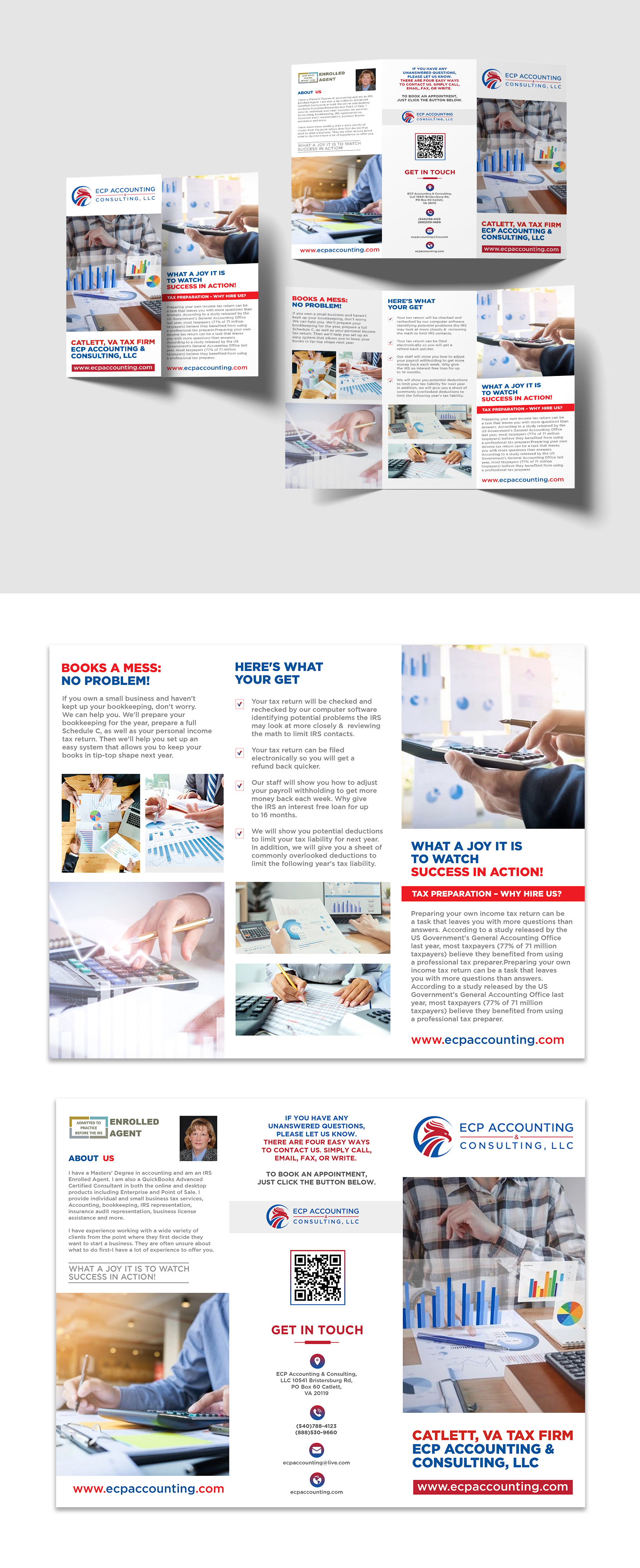 Brochure Design by debdesign for ECP Accounting & Consulting, LLC | Design #27878292