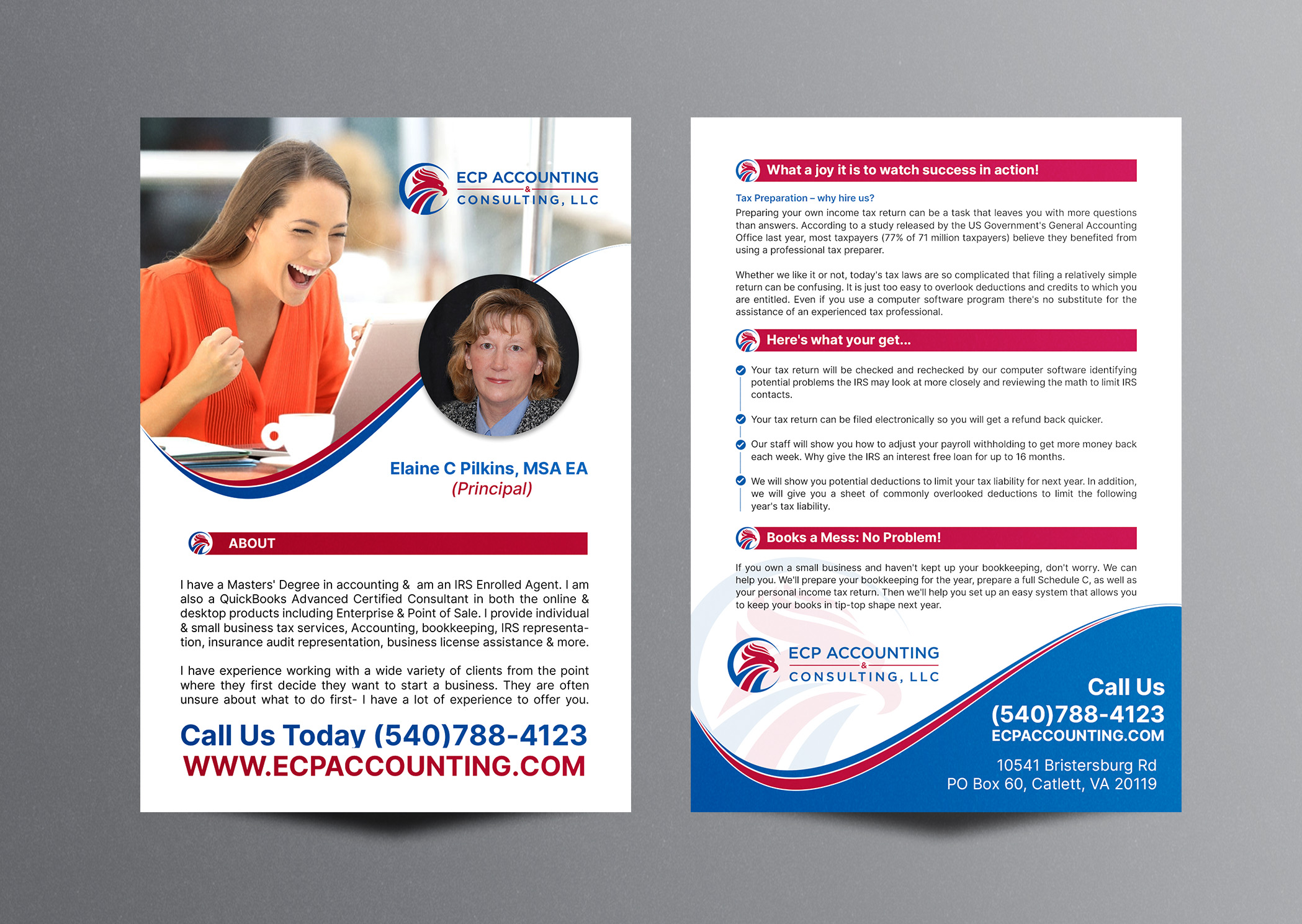 Brochure Design by chandrayaan.creative for ECP Accounting & Consulting, LLC | Design #27891387