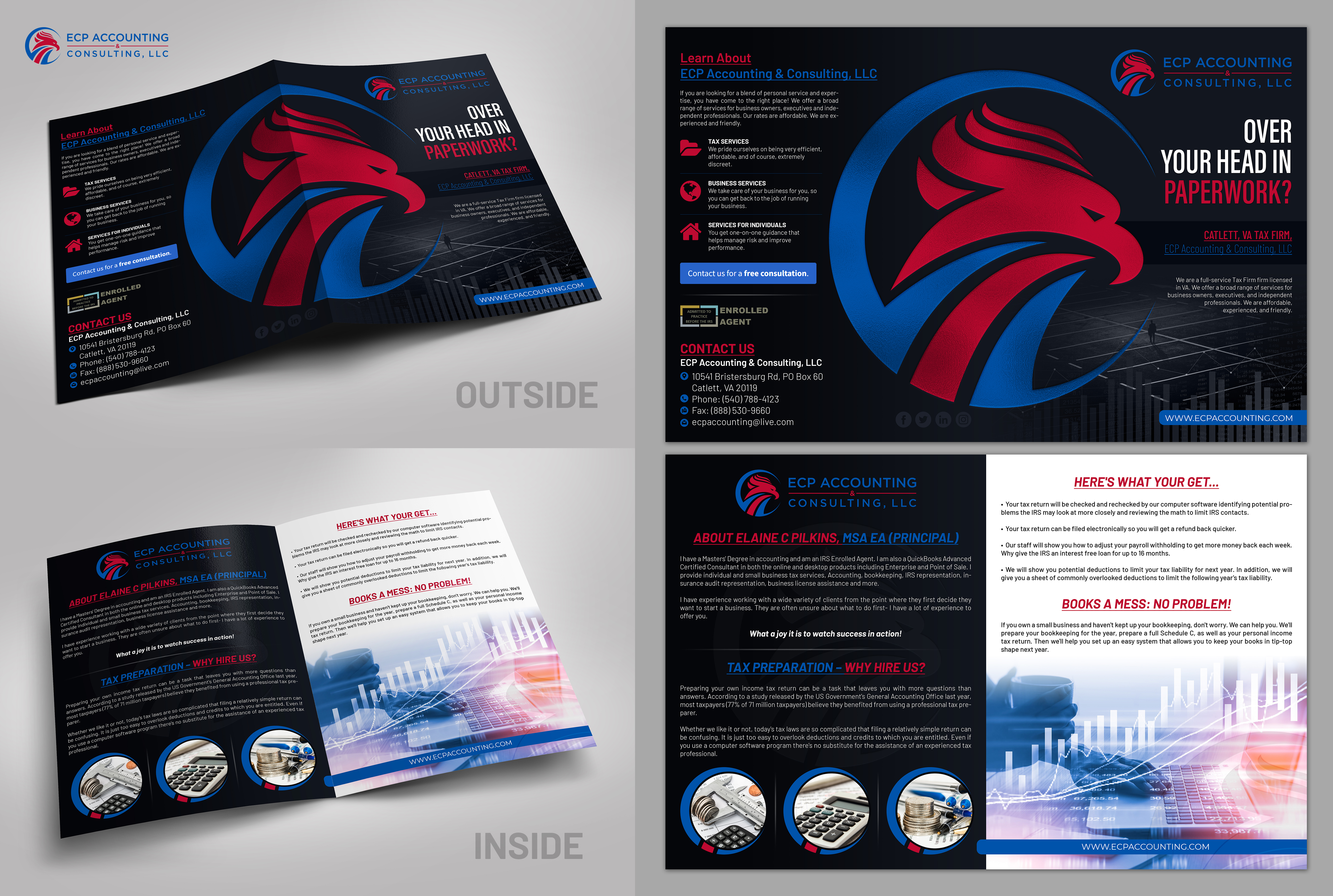 Diseño de Brochure por SAI DESIGNS para ECP Accounting & Consulting, LLC | Diseño #27876977