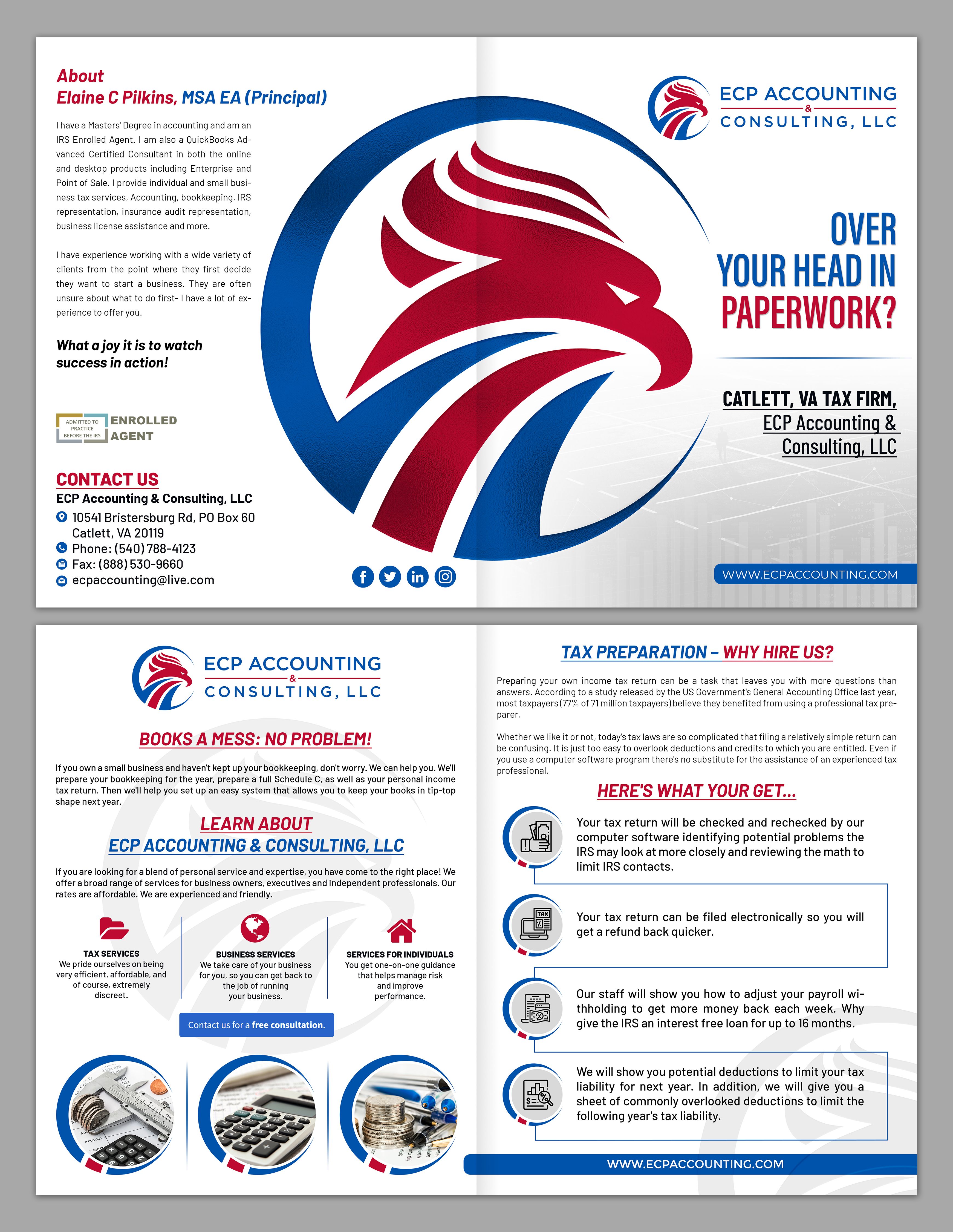 Diseño de Brochure por SAI DESIGNS para ECP Accounting & Consulting, LLC | Diseño: #27891867